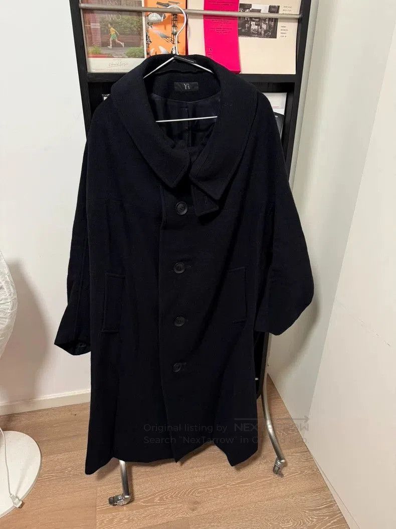 Yohji Yamamoto Y's Navy Wool Coat with Buttons Size US M / EU 48-50 / 2 - 2 Thumbnail