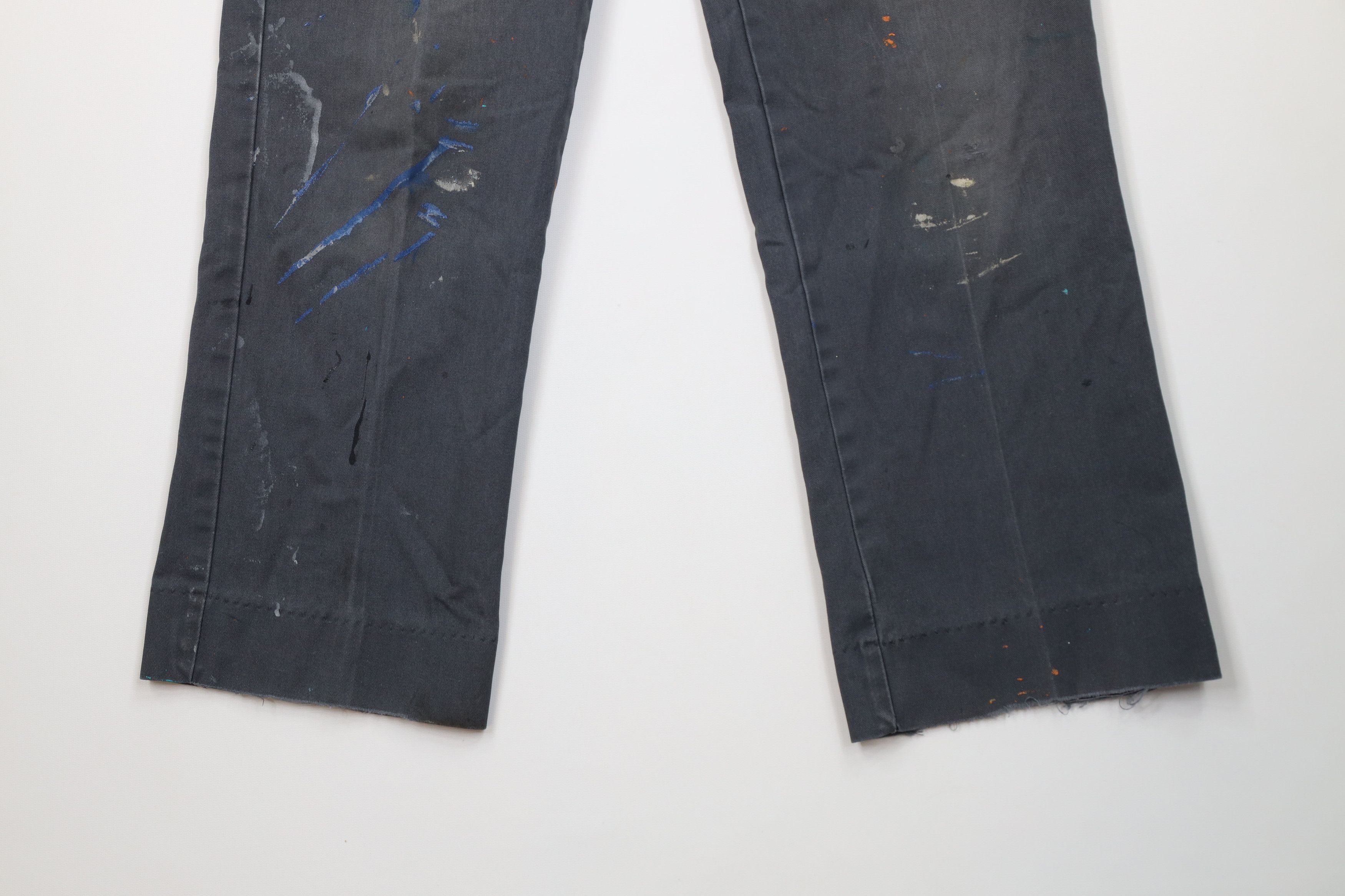 Vintage Vintage 90s Streetwear Workwear Mechanic Chino Pants Gray Size US 32 / EU 48 - 4 Thumbnail