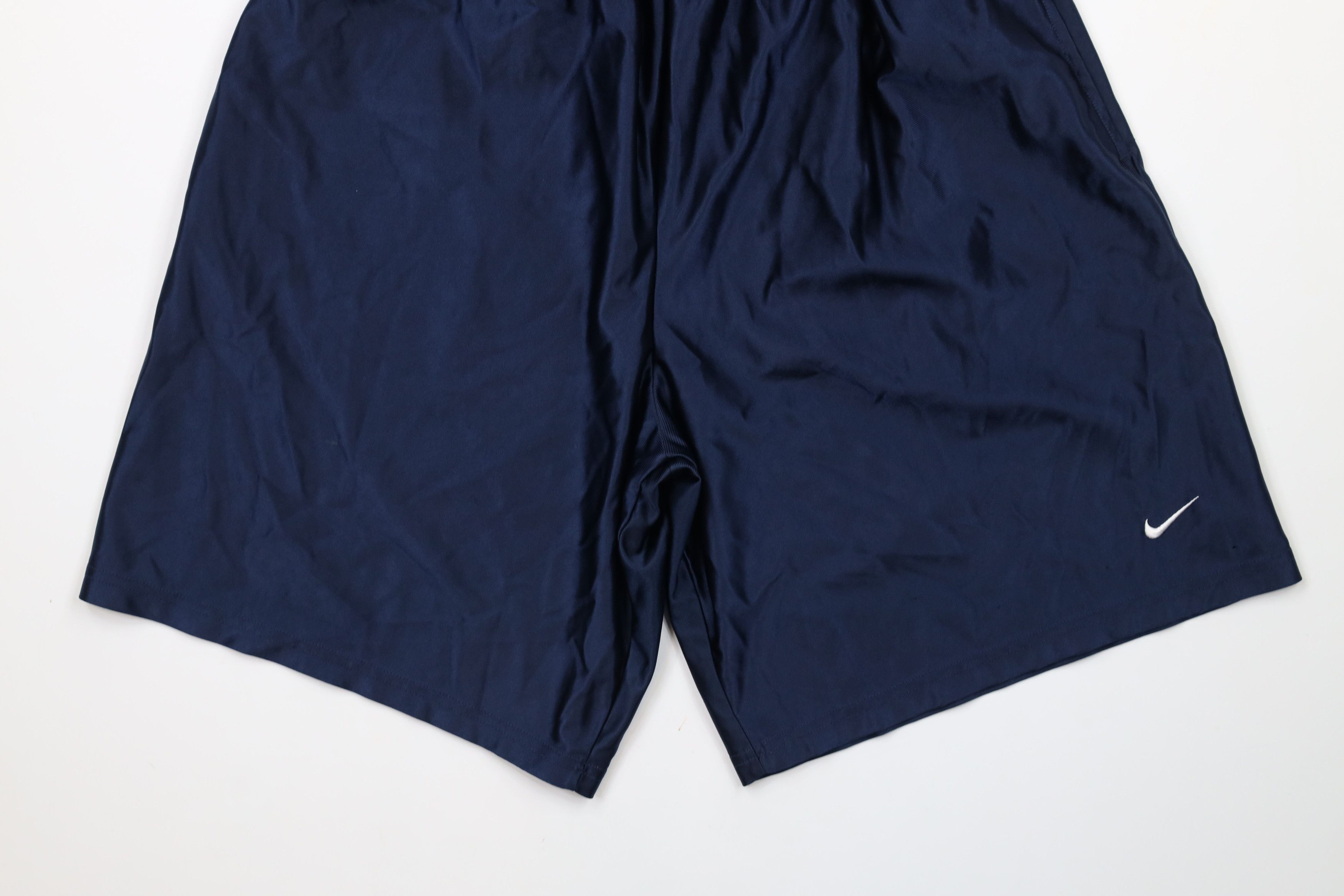 Nike × Vintage Vintage Nike Scott Mini Swoosh Above Knee Silky Shorts Blue Size US 34 / EU 50 - 4 Thumbnail