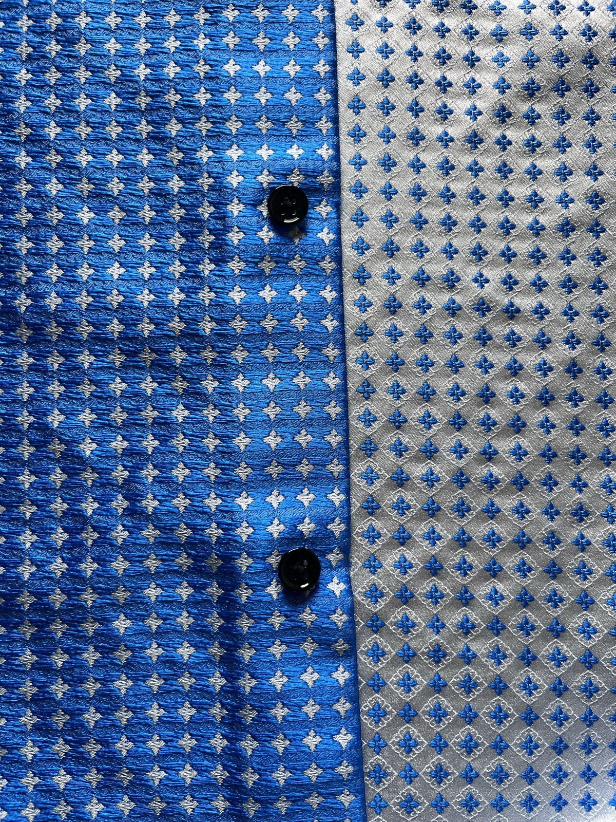 Haider Ackermann Haider Ackermann 2017 Silk Blue Jacquard Long Shirt SS17 Size US M / EU 48-50 / 2 - 11 Thumbnail
