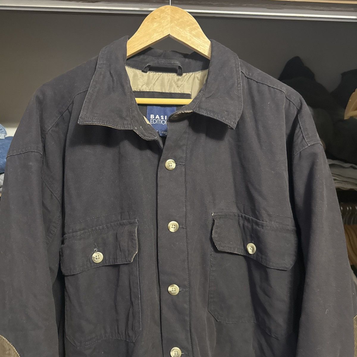 Basic Editions Basic Editions Men XXL Jacket Coat Button Up Long Sleeve Size US XXL / EU 58 / 5 - 2 Thumbnail