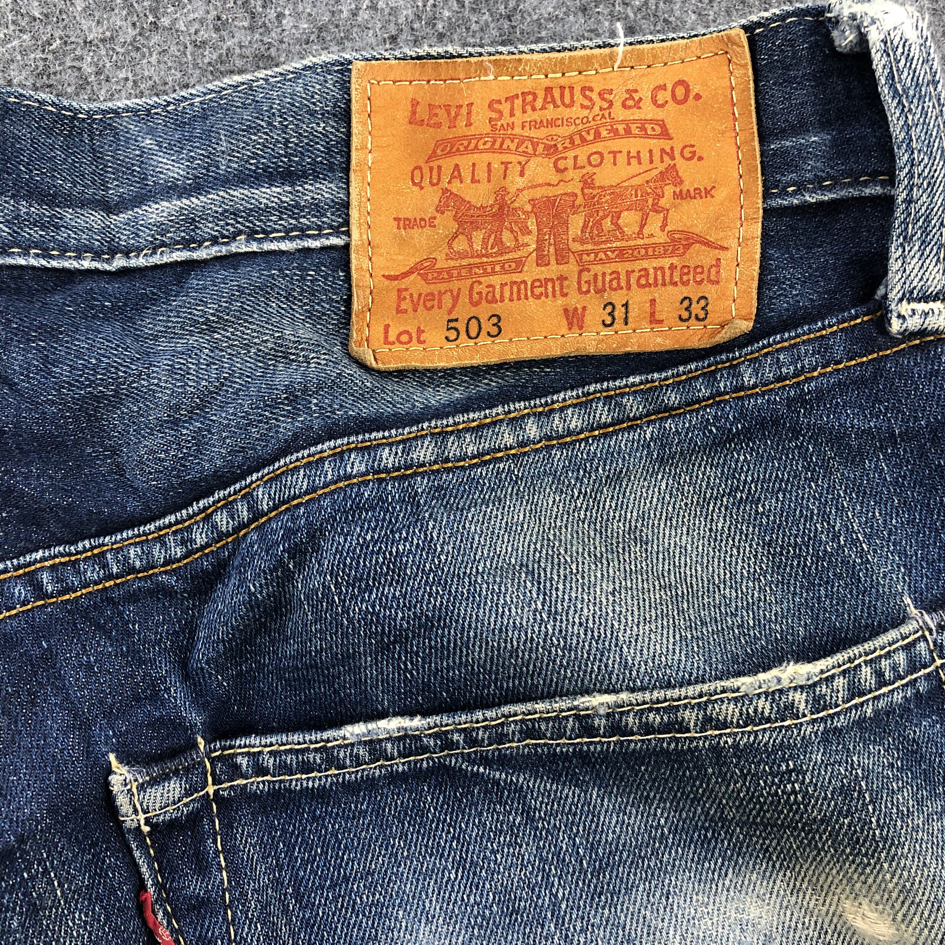 Levi's × Vintage Vintage 90s Blue Wash Levis 503 Jeans-JM2001 Size US 34 / EU 50 - 6 Thumbnail