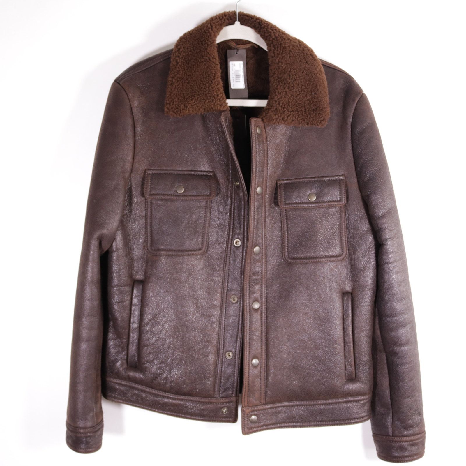 Salvatore Santoro Salvatore Santoro Leather Shearling Flight Jacket 48 New Size US M / EU 48-50 / 2 - 1 Thumbnail