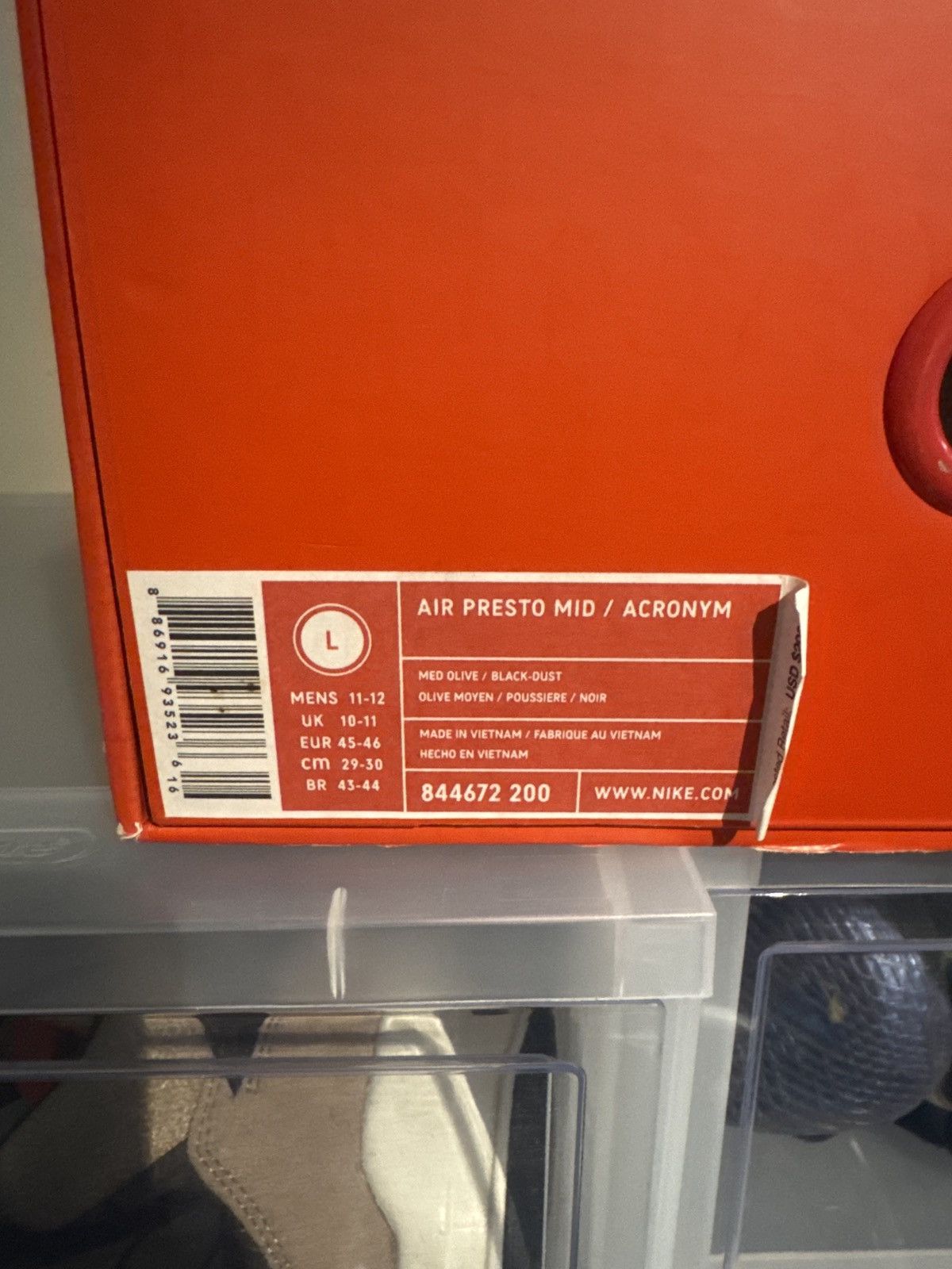 Acronym × Nike Nike Presto Acronym Olive Size US 11 / EU 44 - 6 Thumbnail