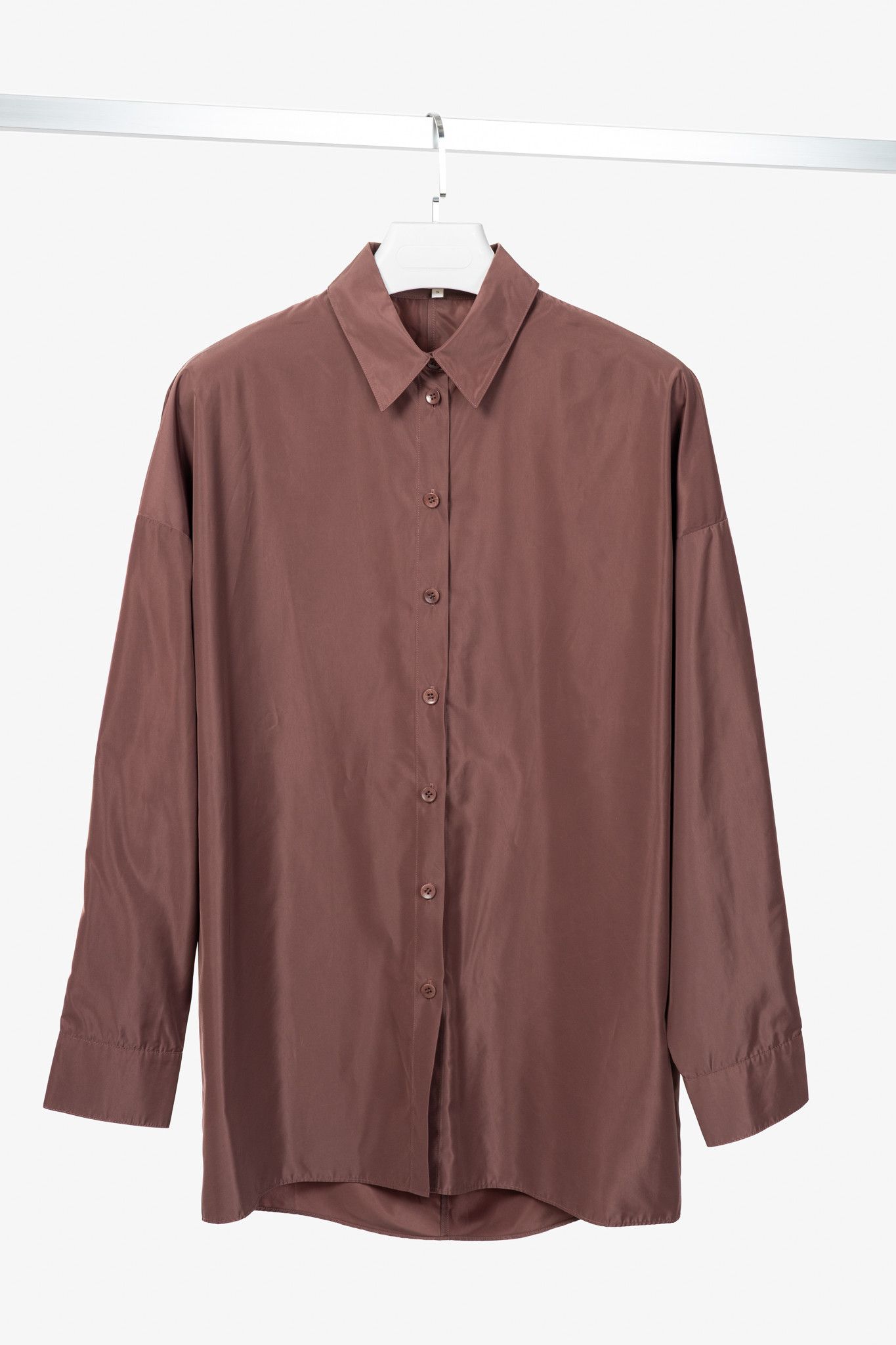 Tibi Tibi Italian Sporty Nylon Cocoon-Back Buttoned Shirt Size S / US 4 / IT 40 - 1 Thumbnail