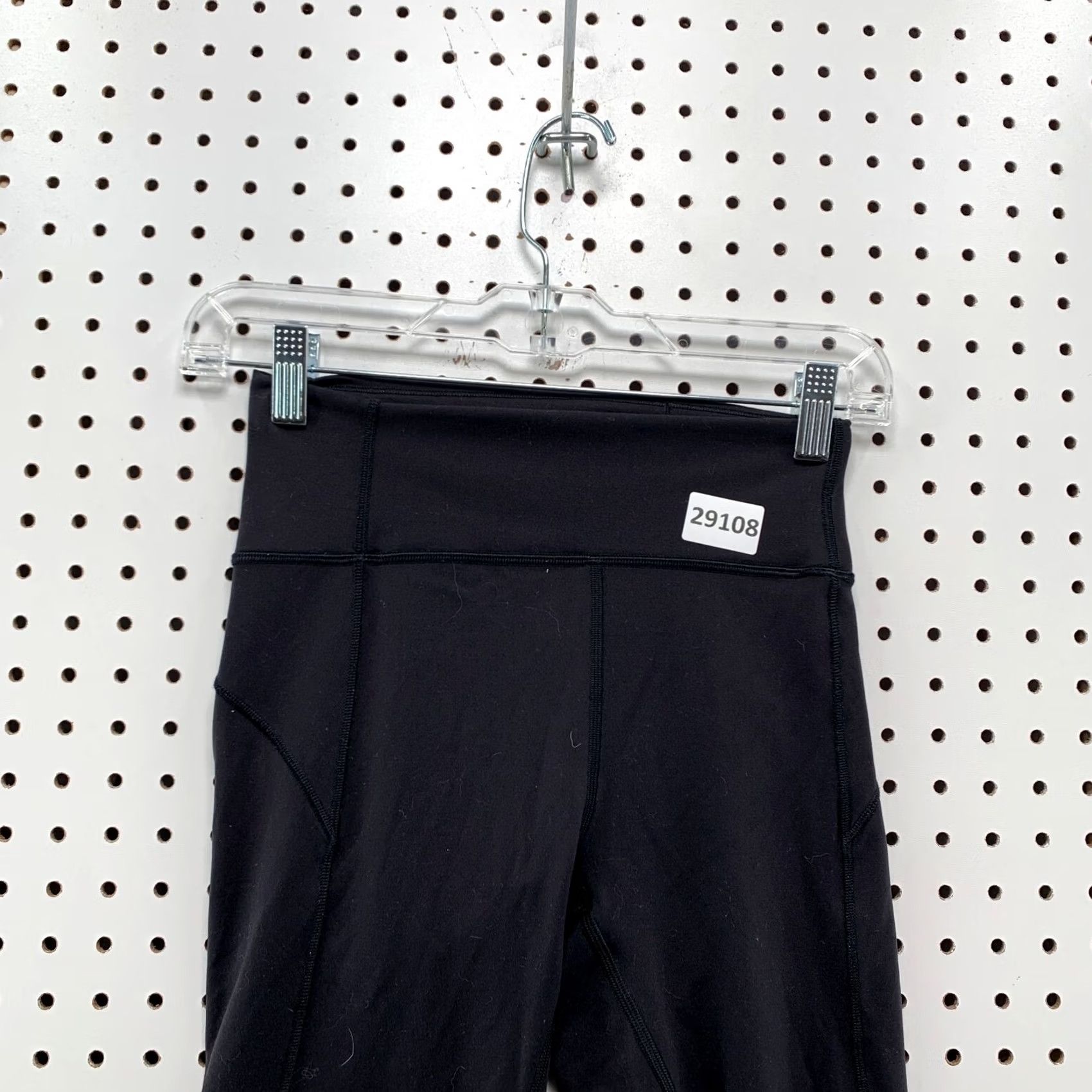 Lululemon Lululemon High Rise Crop Yoga Leggings Womens Size 4 Black 22x19.5 Size 27" / US 4 / IT 40 - 6 Thumbnail