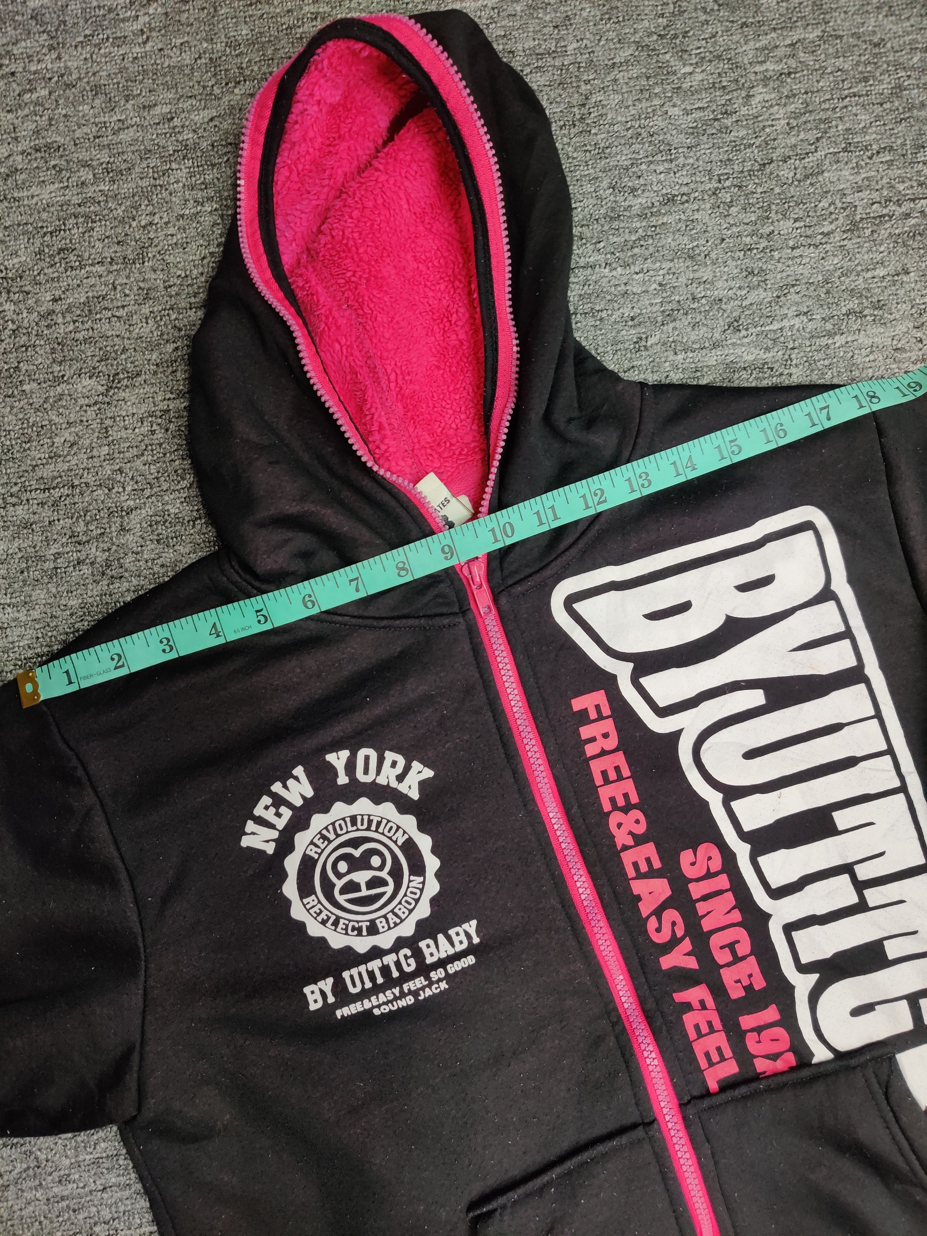 Japanese Brand UITTG Baby New York Fleece Hoodie Size US M / EU 48-50 / 2 - 15 Thumbnail