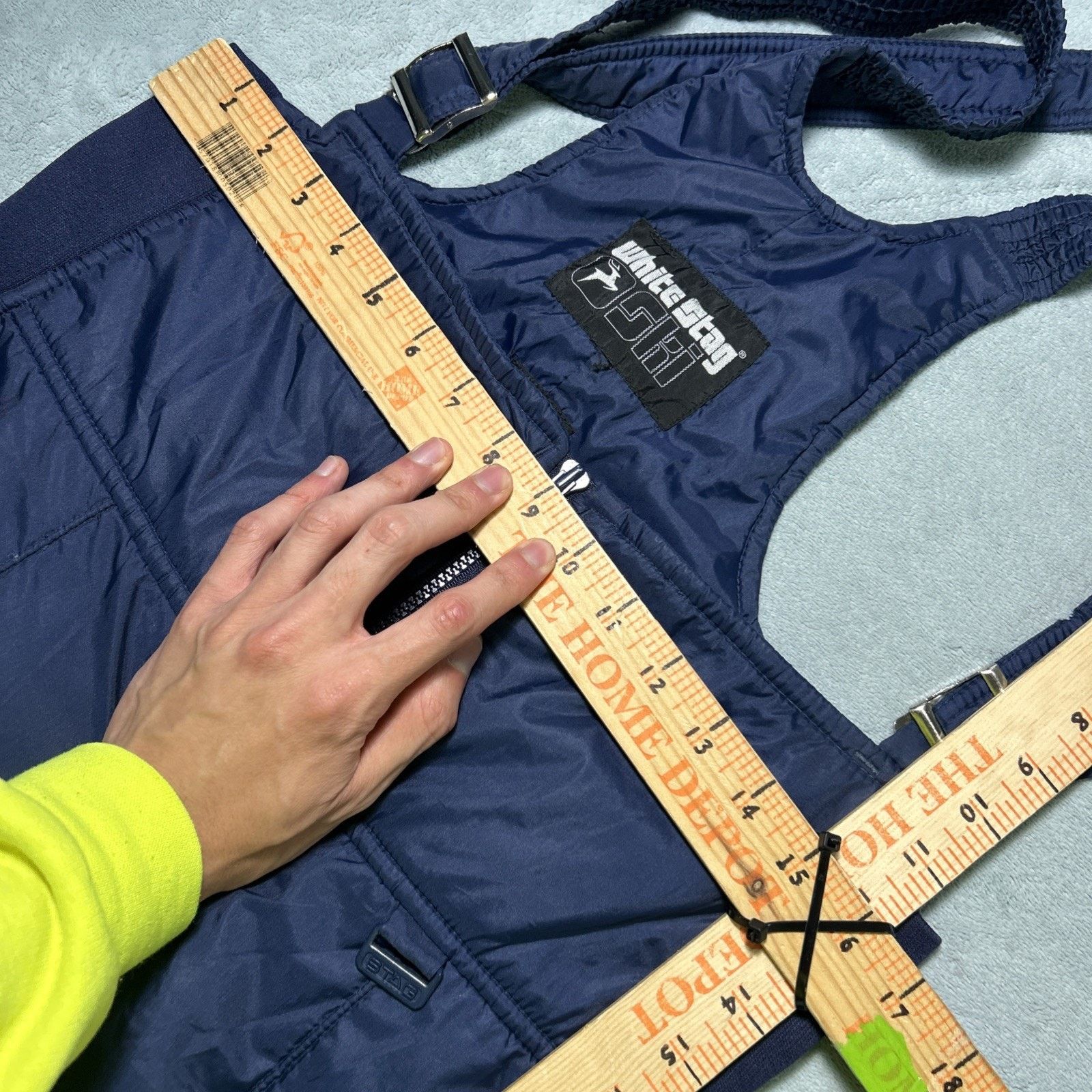Patagonia Vintage White Stag Ski Overalls Pants Mens Large 34x30 Bib Size US 34 / EU 50 - 8 Thumbnail