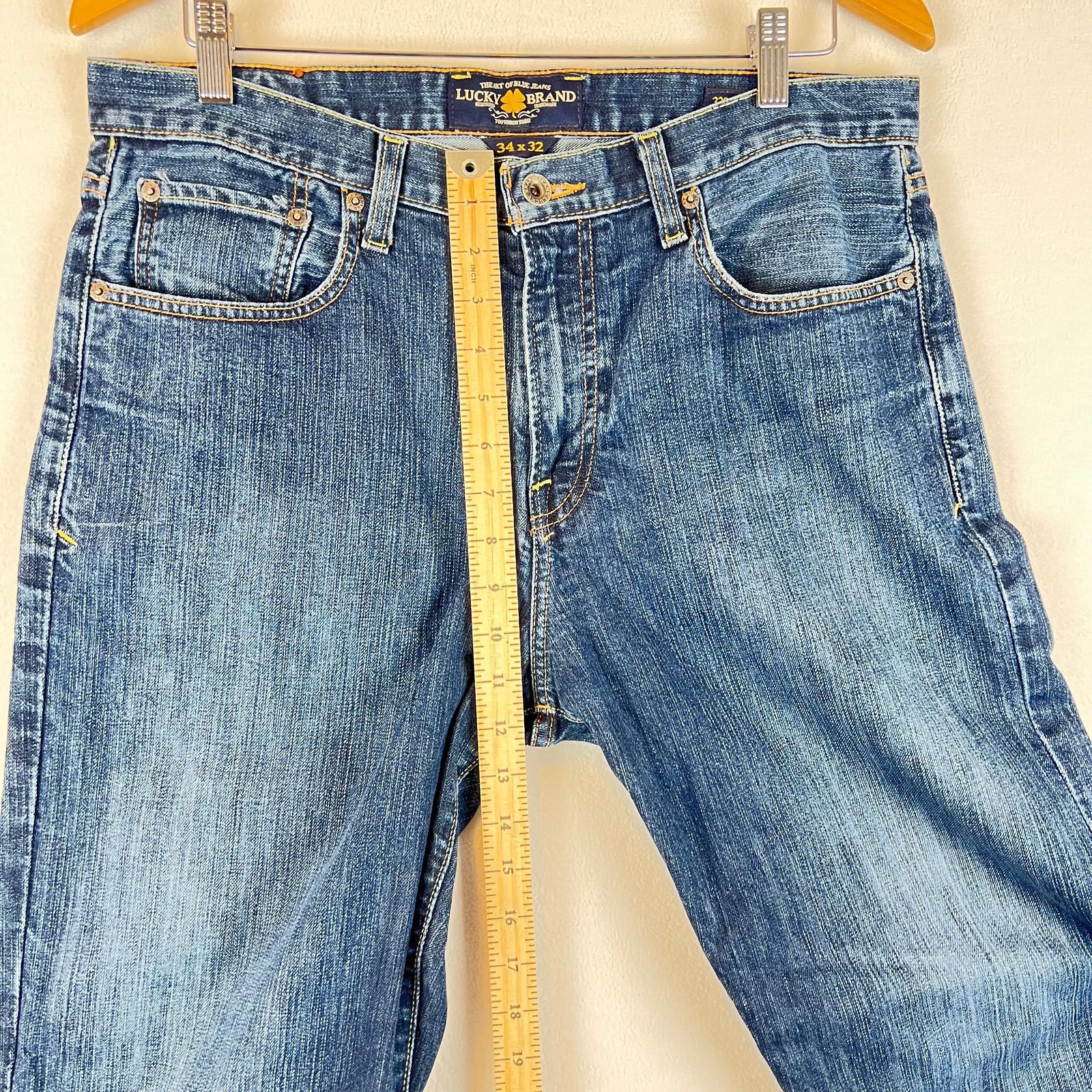 Lucky Brand Lucky Brand jeans mens 34x32 329 Classic Straight Blue Denim Size US 34 / EU 50 - 10 Thumbnail