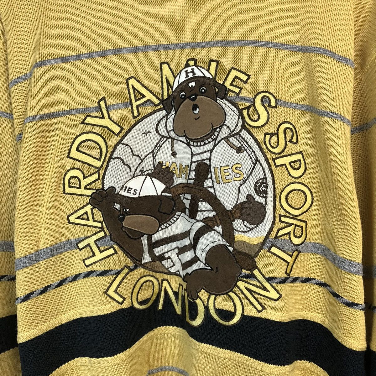 Hardy Amies × Vintage Hardy Amies Sport Yellow Sweatshirt #A484 Size US L / EU 52-54 / 3 - 5 Thumbnail