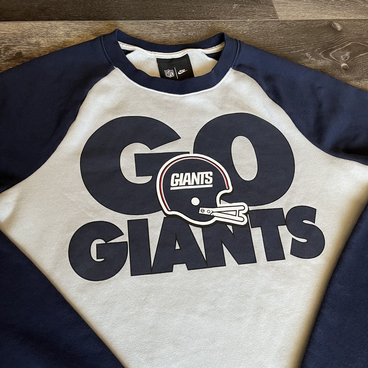 NFL × Nike Vintage NFL New York Giants Nike Historic Raglan Sweatshirt Size US S / EU 44-46 / 1 - 2 Thumbnail