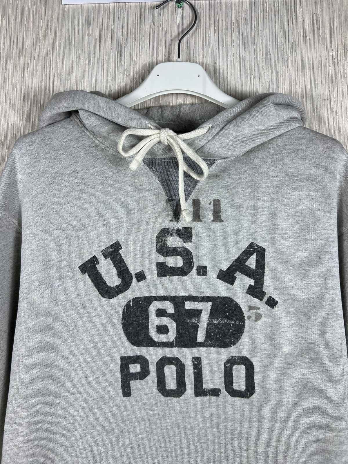 Polo Ralph Lauren Polo Ralph Lauren USA America six seven 67 logo hoodie Size US L / EU 52-54 / 3 - 4 Thumbnail