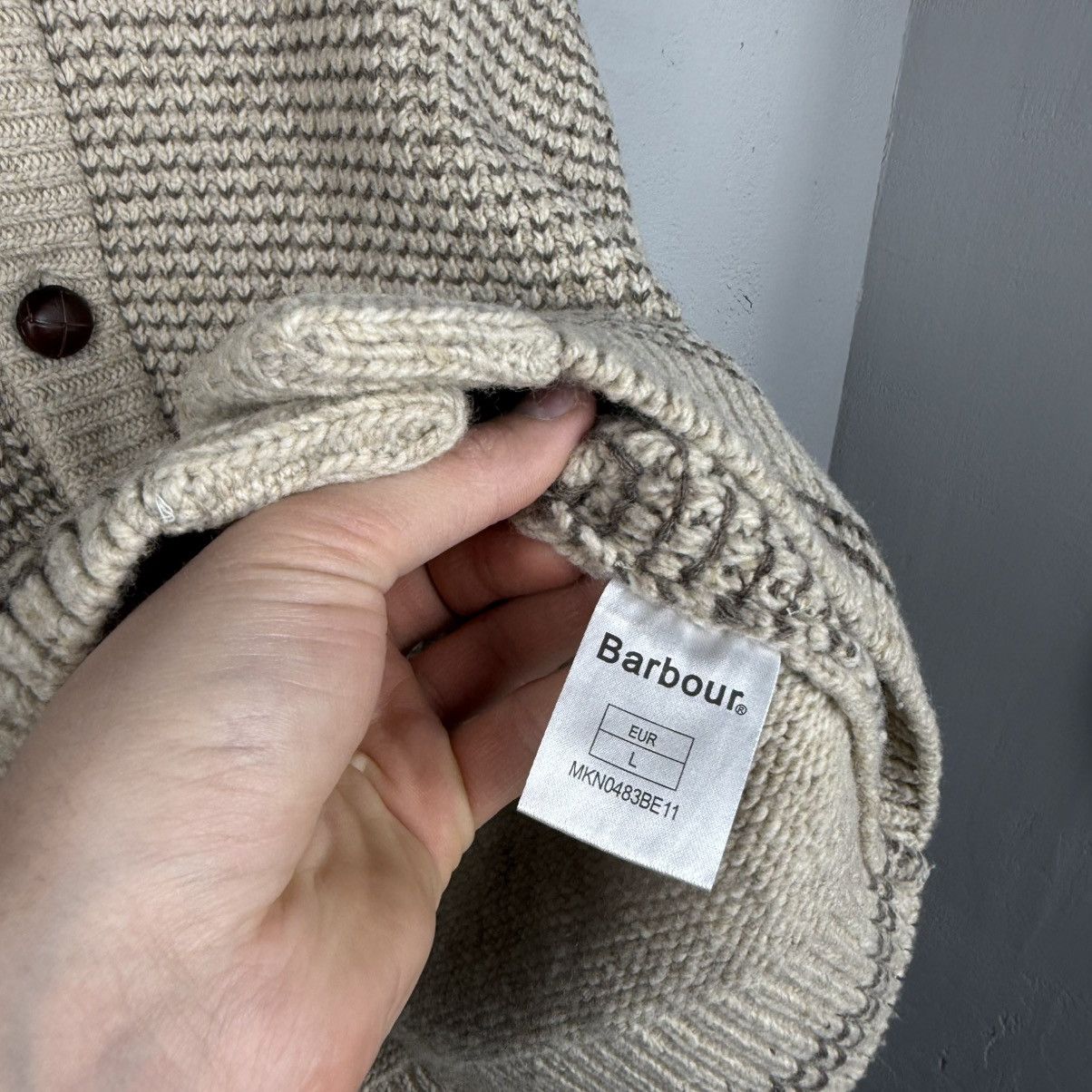 Barbour Vinatge Beacon Brand Barbour Cardigan Wool Sweater Size US L / EU 52-54 / 3 - 5 Thumbnail