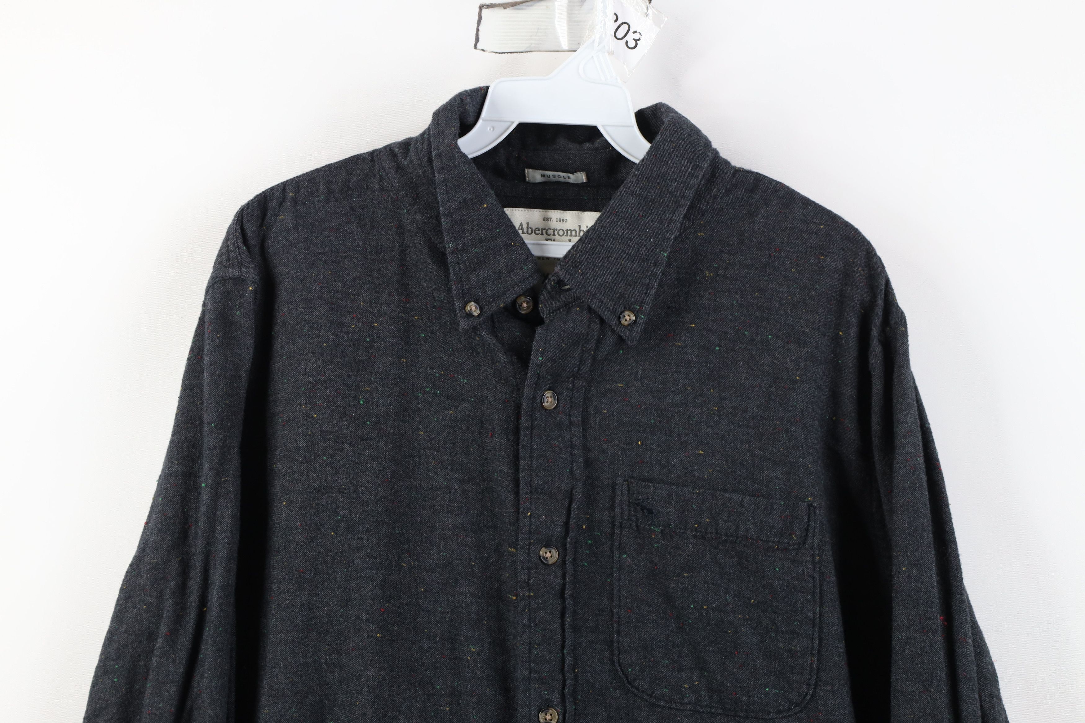 Abercrombie & Fitch Vintage Y2K Abercrombie & Fitch Flannel Button Down Shirt Size US XXL / EU 58 / 5 - 2 Thumbnail