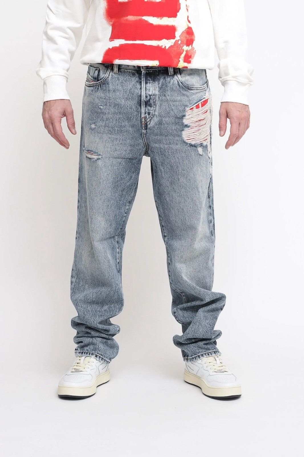 Diesel 🔥450$ Diesel 1955 D-Rekiv Straight Jeans/Diesel Rekiv Jeans Size US 34 / EU 50 - 20 Thumbnail