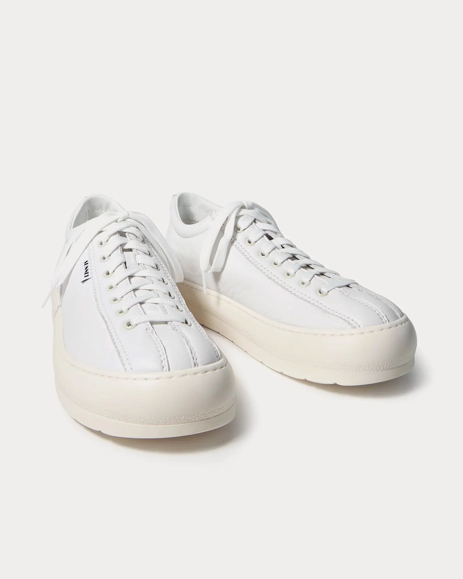 Sunnei o1mle1025 Unisex Dreamy Leather Bowling Shoes in Off White Size US 11 / EU 44 - 2 Thumbnail