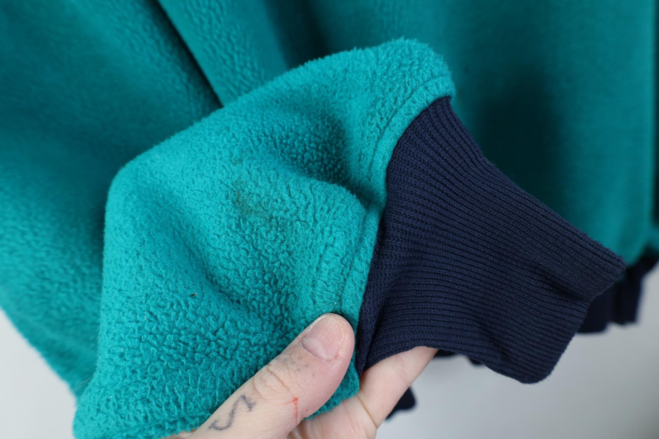 Lands' End Vintage 90s Lands End Ringer Fleece Sweatshirt Teal USA Size US M / EU 48-50 / 2 - 7 Thumbnail