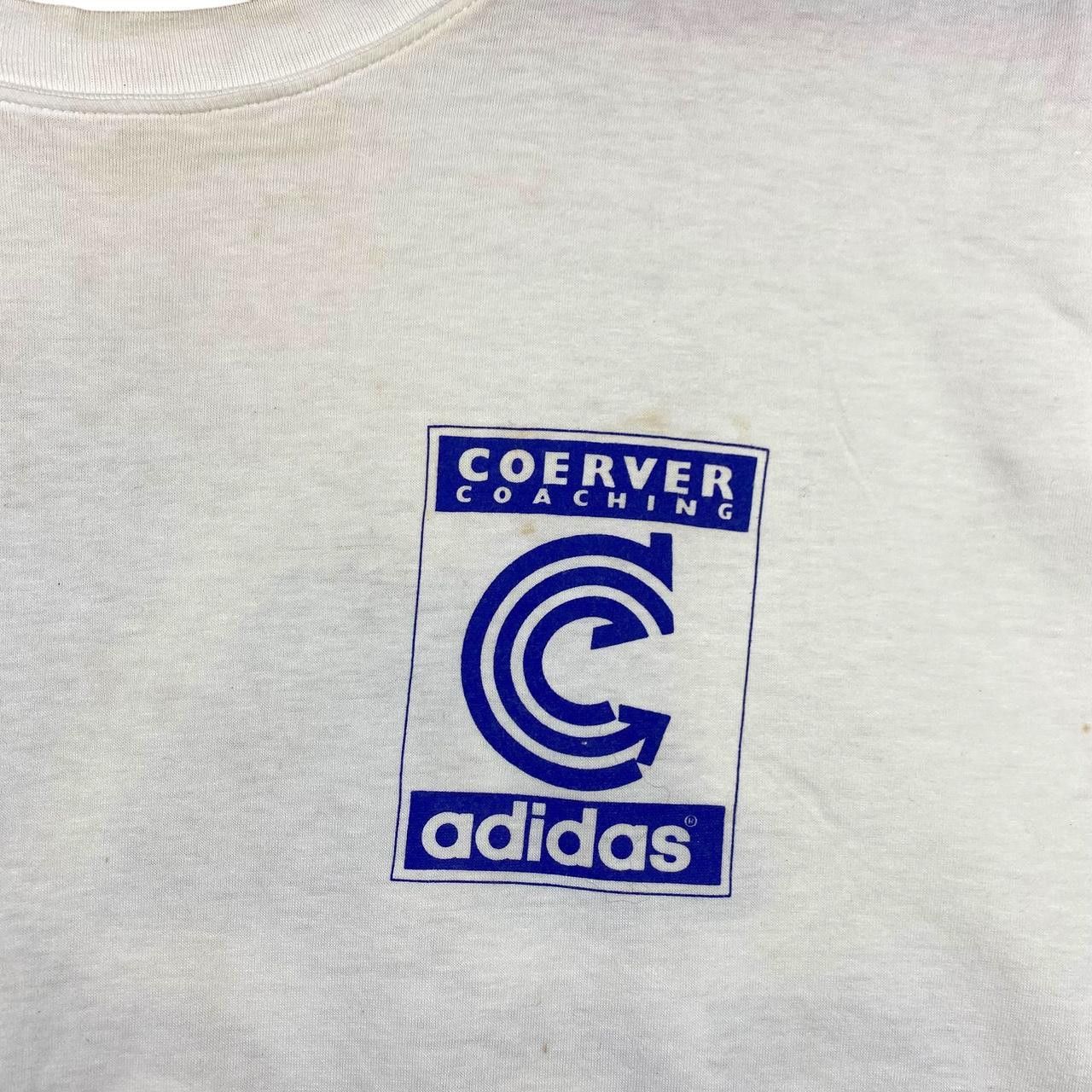 Adidas Vintage 90’ ADIDAS COERVER COACHING Soccer Tee Shirt Size US L / EU 52-54 / 3 - 3 Thumbnail