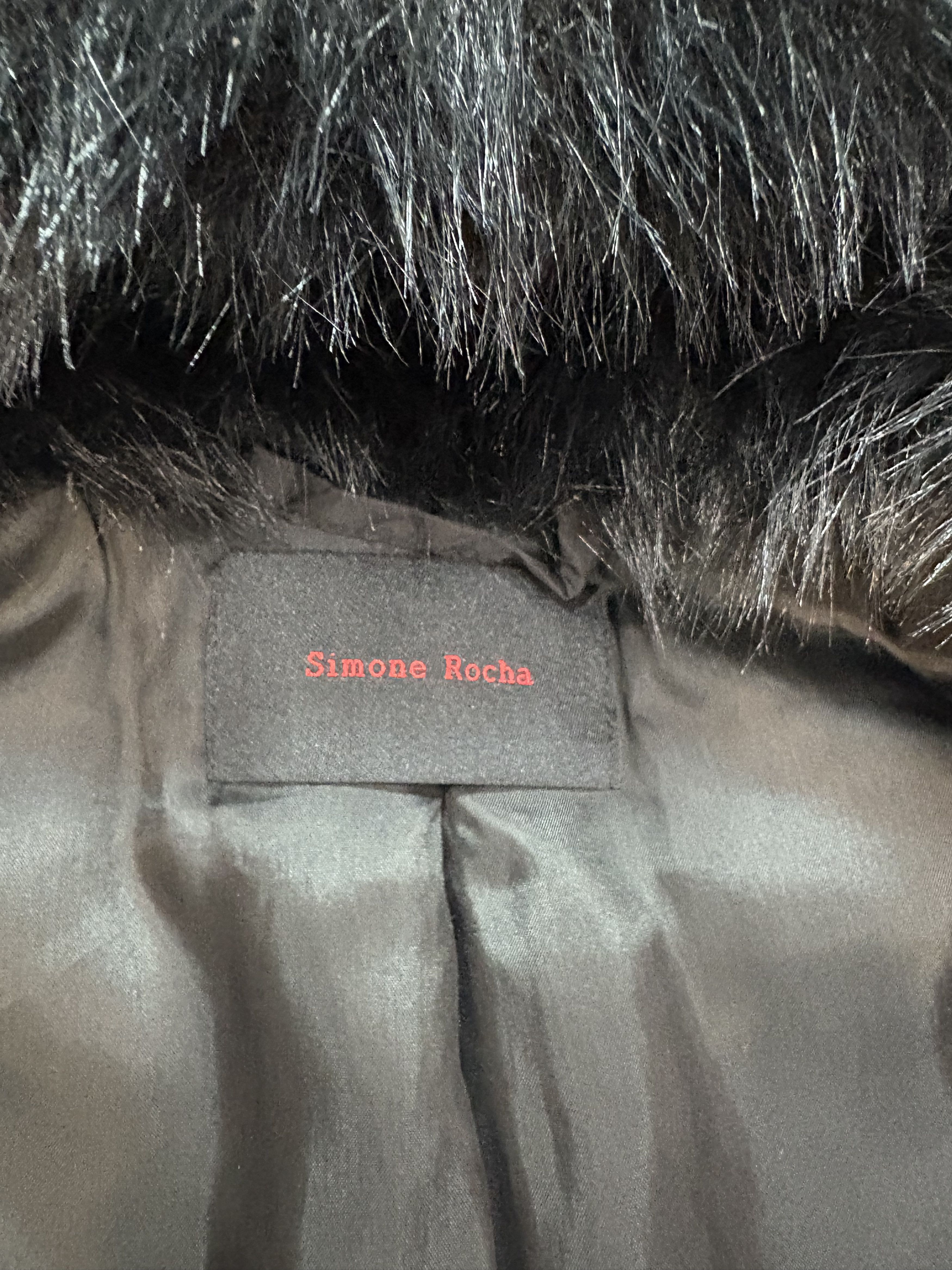 Simone Rocha Puff Sleeve Faux Fur Bomber Jacket Size US M / EU 48-50 / 2 - 3 Thumbnail