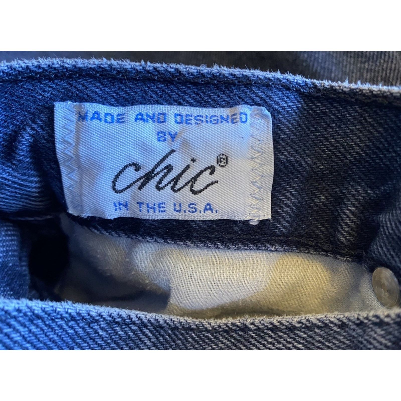 Vintage Chic VTG Jeans Size 13 Average Medium Wash Denim Mid Rise Size 27" / US 4 / IT 40 - 2 Thumbnail