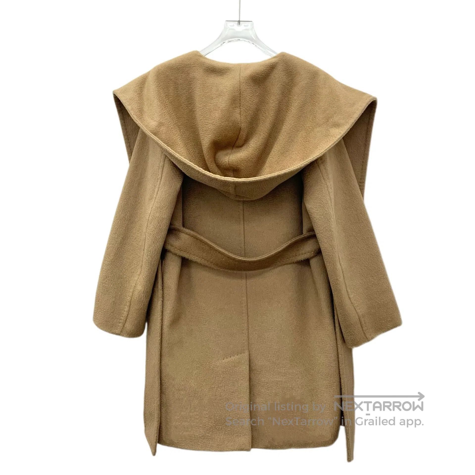 Max Mara Max Mara Camel hair hooded loose fit coat| Size XS / US 0-2 / IT 36-38 - 2 Thumbnail