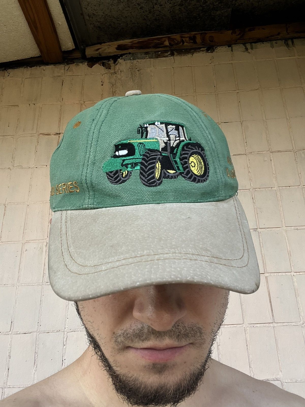 John Deere × Vintage Vintage John Deere Patch Trucker Hat Y2k Cap Size ONE SIZE - 20 Thumbnail