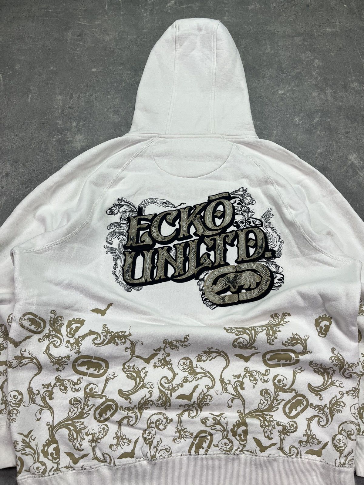 Ecko Unltd. Ecko Unltd. Big Logo Printed AOP Baggy Hoodie L XL Size US L / EU 52-54 / 3 - 10 Thumbnail