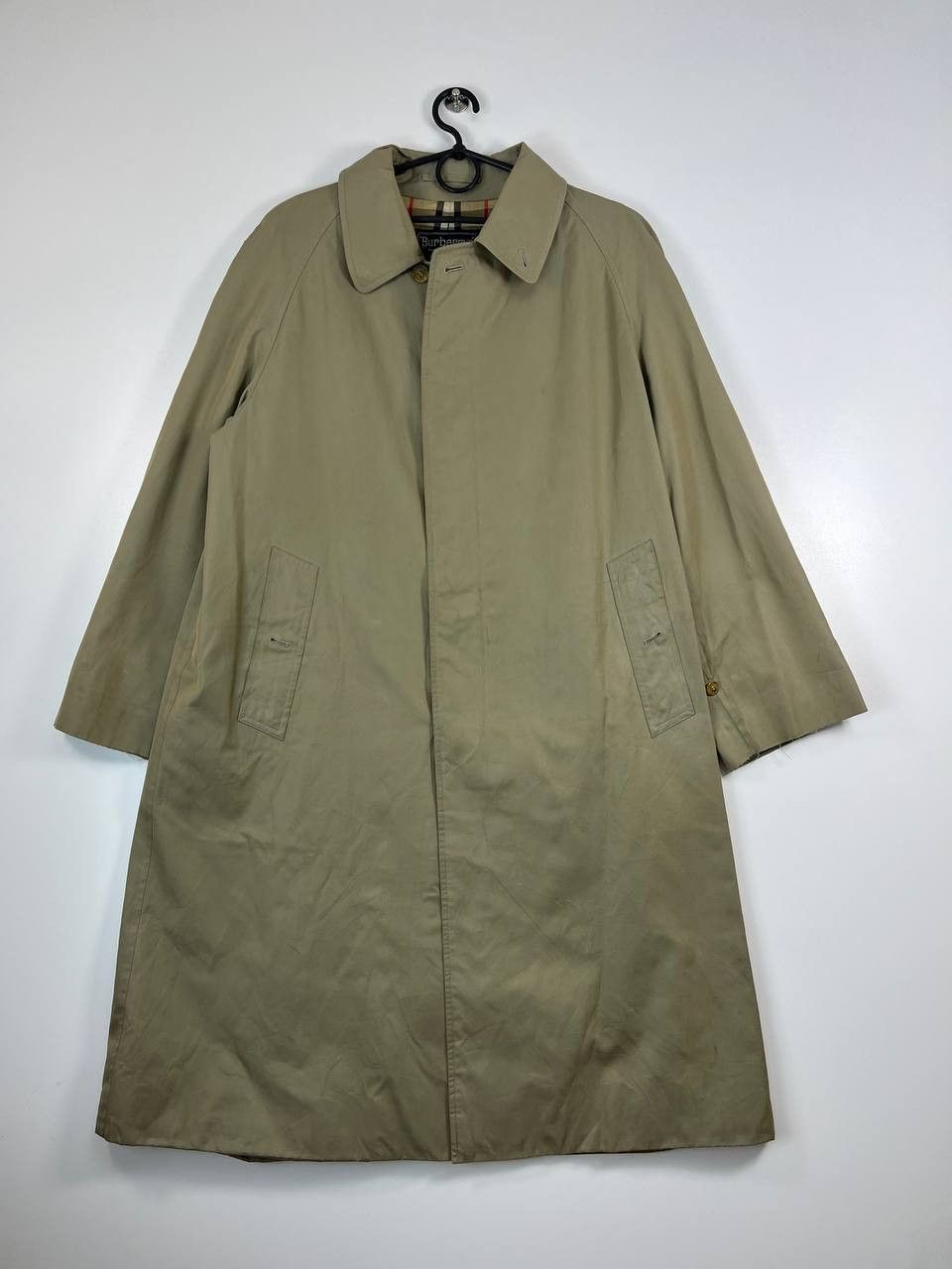 Burberry Burberrys London Vintage Beige Trench Coat Nova Size XL Size US XL / EU 56 / 4 - 1 Thumbnail