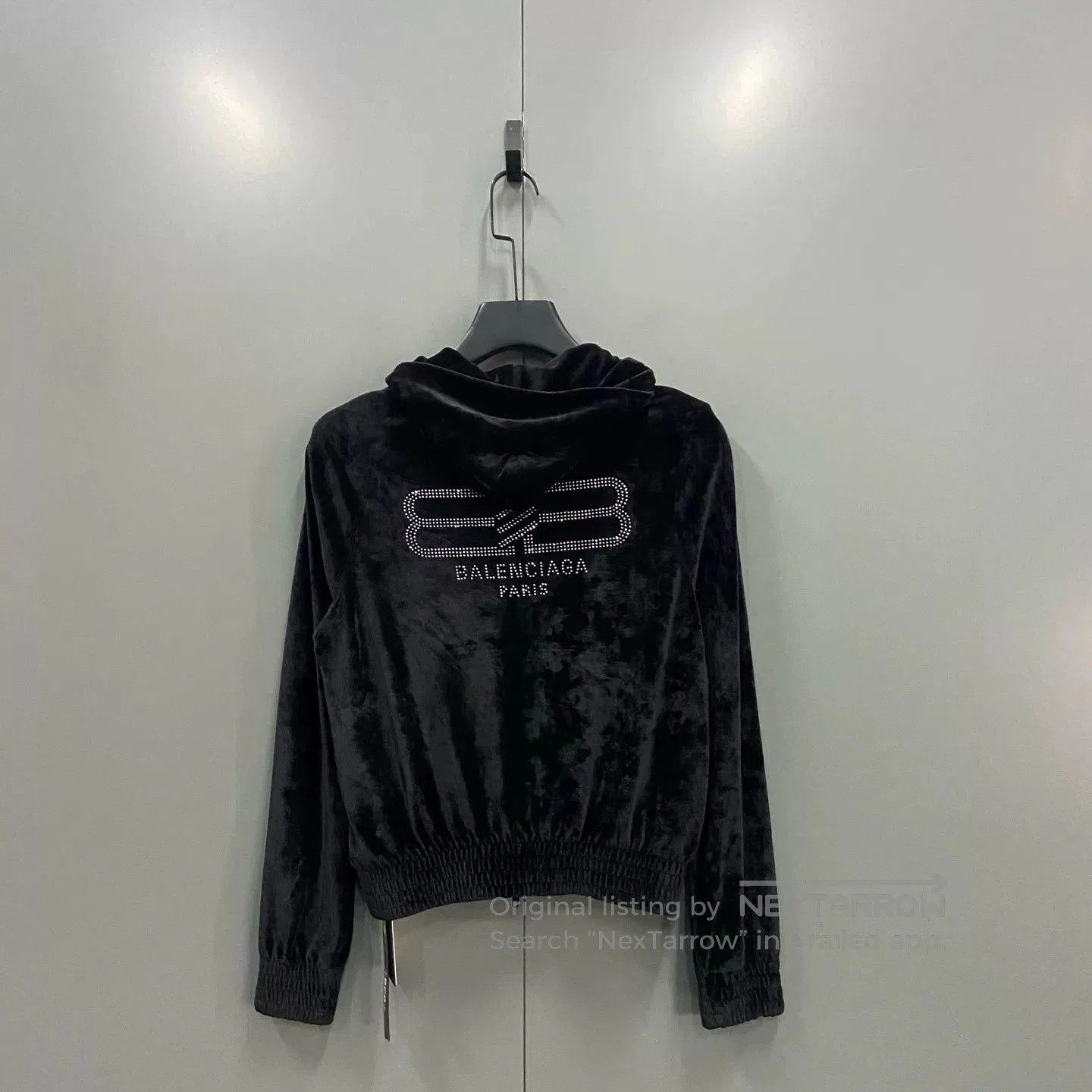 Balenciaga Balenciaga Back Crystal Velvet Coat. Size XS / US 0-2 / IT 36-38 - 2 Thumbnail