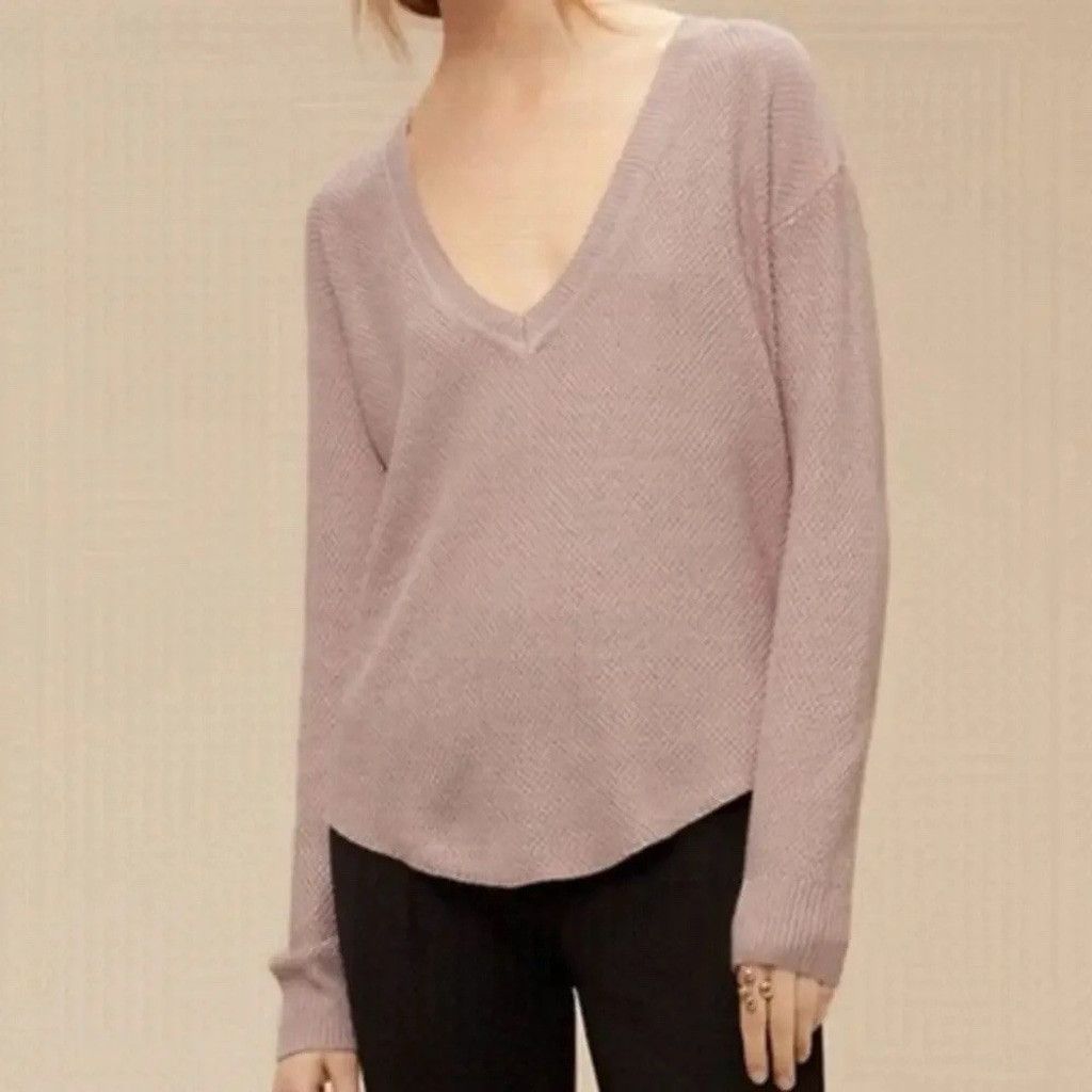 Wilfred Aritzia Silk/Cashmere Galois Sweater Dusty Pink - Xs, Women's