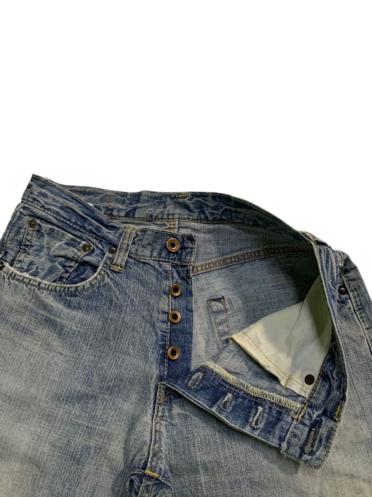 Edwin VINTAGE EDWIN 505BXX SELVEDGE FADED&RUSTY DISTRESSED DENIM Size US 30 / EU 46 - 16 Thumbnail