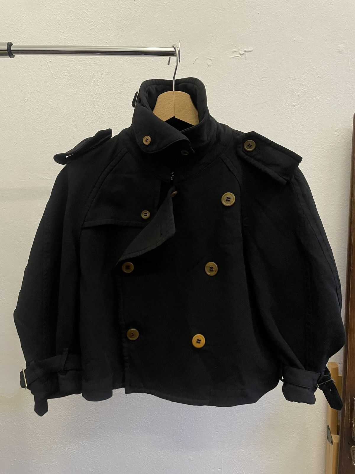 Comme des Garcons Comme des Garçons FW'16 (FW'11) Short Trench Pea Coat Size S / US 4 / IT 40 - 9 Thumbnail