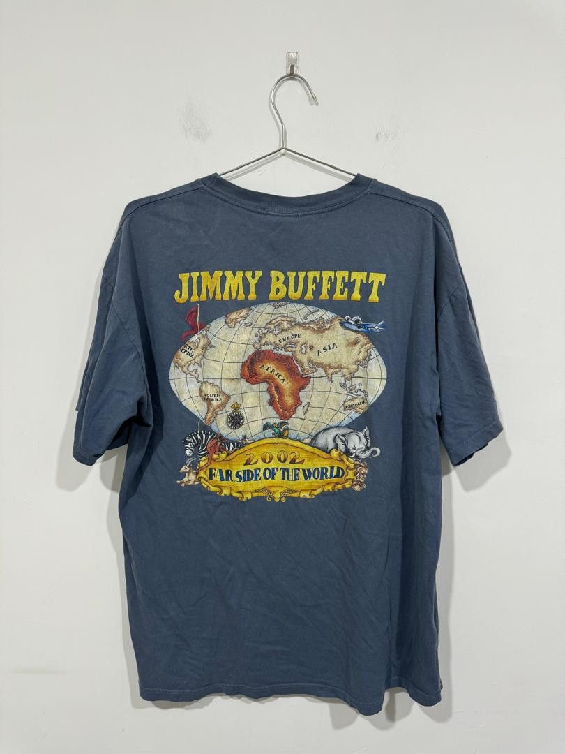 Band Tees × Vintage Vintage 2002 Jimmy Buffett Far Side of The World Tour Tee Size US XL / EU 56 / 4 - 3 Thumbnail