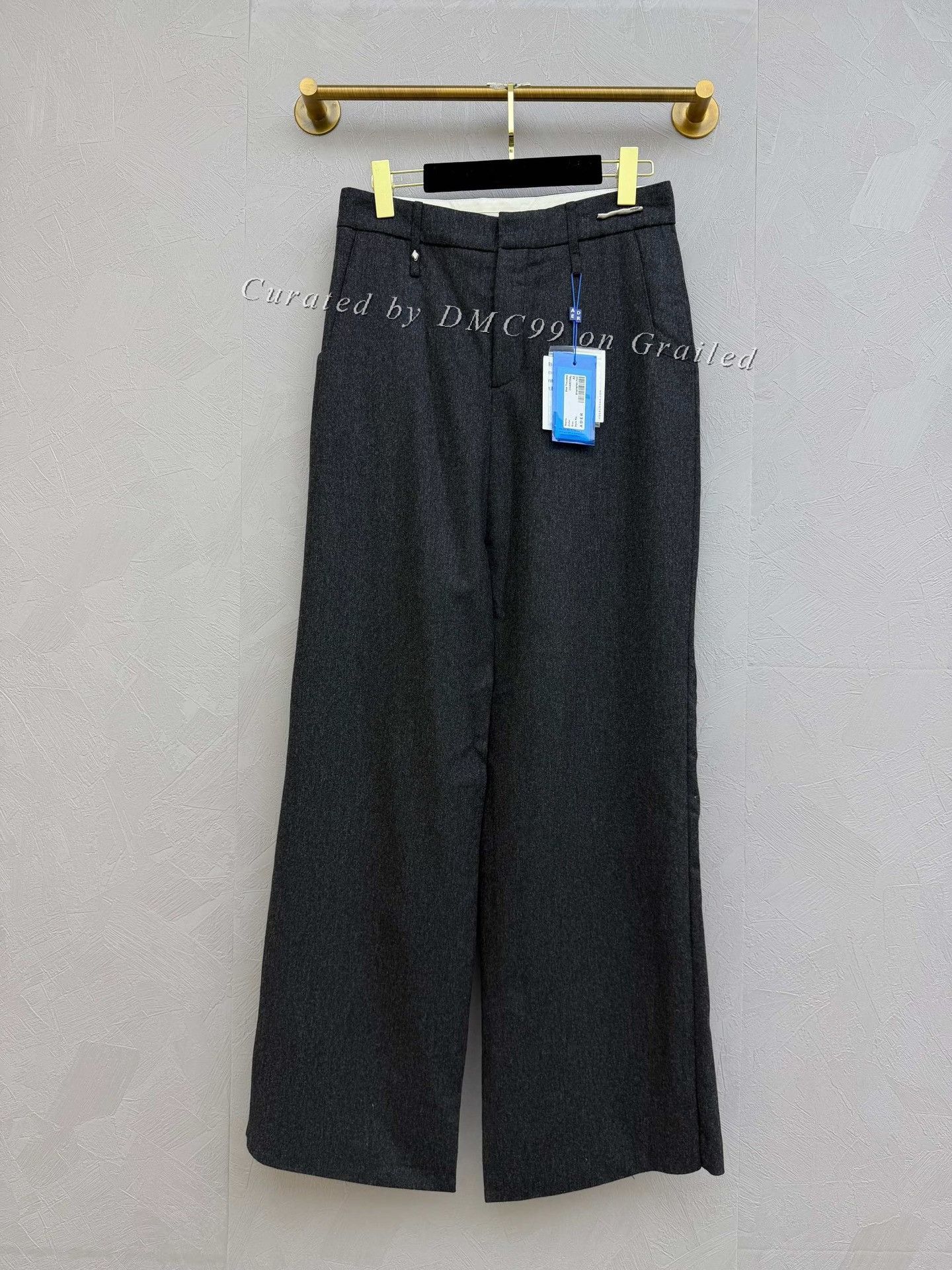 Ader Error Ader Two-Piece Gray Wool Casual Pants Size US 26 / EU 42 - 1 Thumbnail