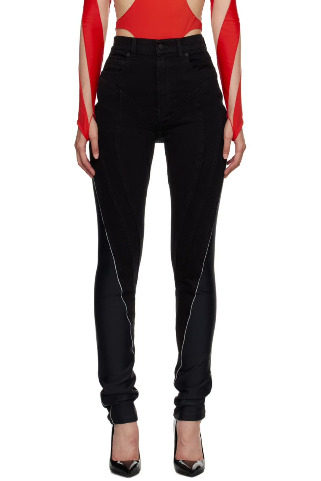 Mugler Mugler Black Jeans Size 27" / US 4 / IT 40 - 3 Thumbnail