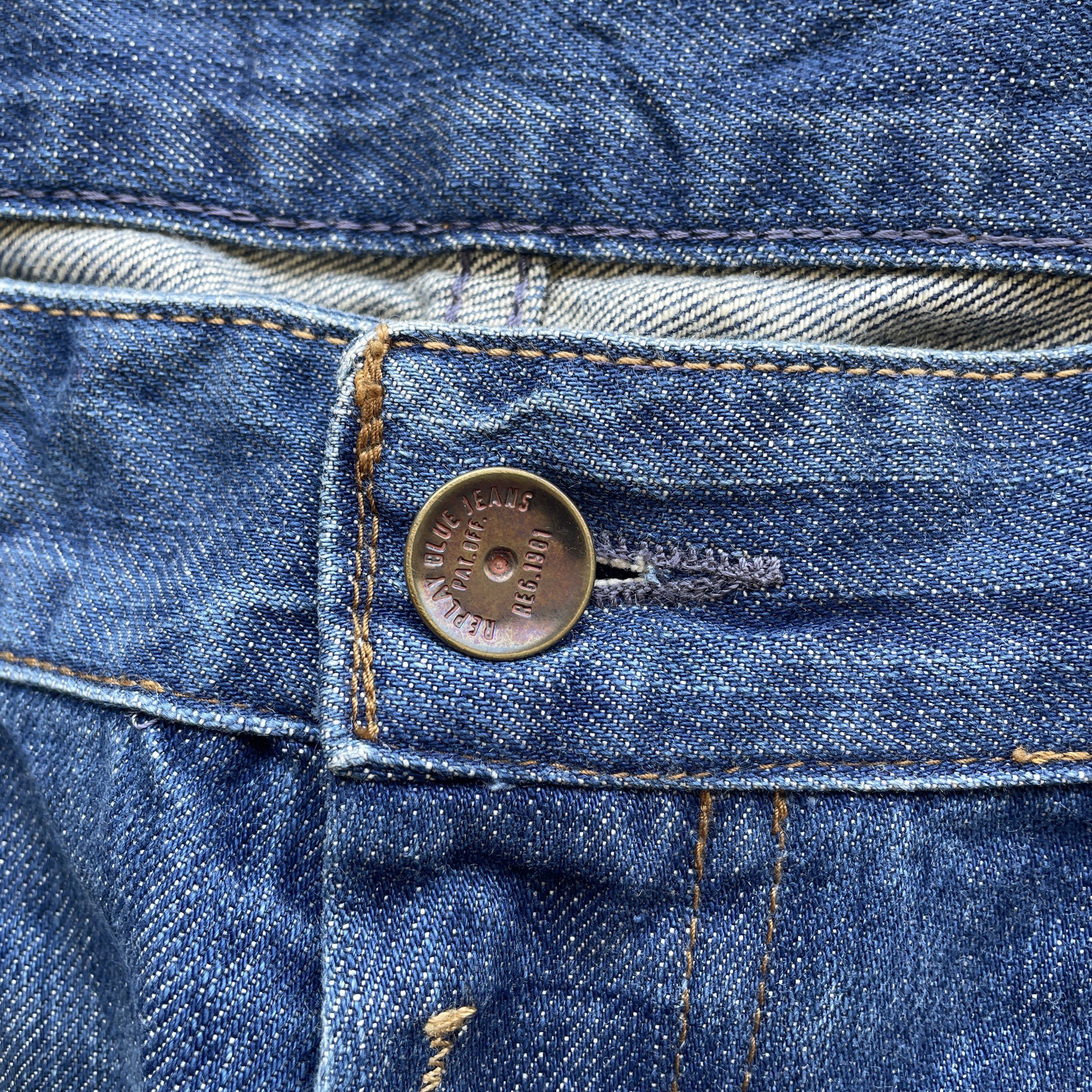Replay VINTAGE REPLAY STONEWASH JEANS FADED DENIM DISTRESSED PANTS Size US 36 / EU 52 - 6 Thumbnail