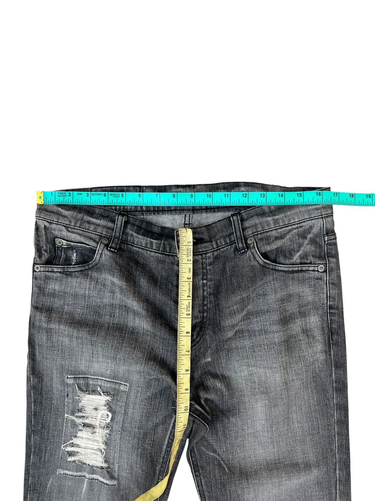 Beams Plus Beams X Vaporize Distressed Stretch Denim Flare Jeans Size US 32 / EU 48 - 4 Thumbnail