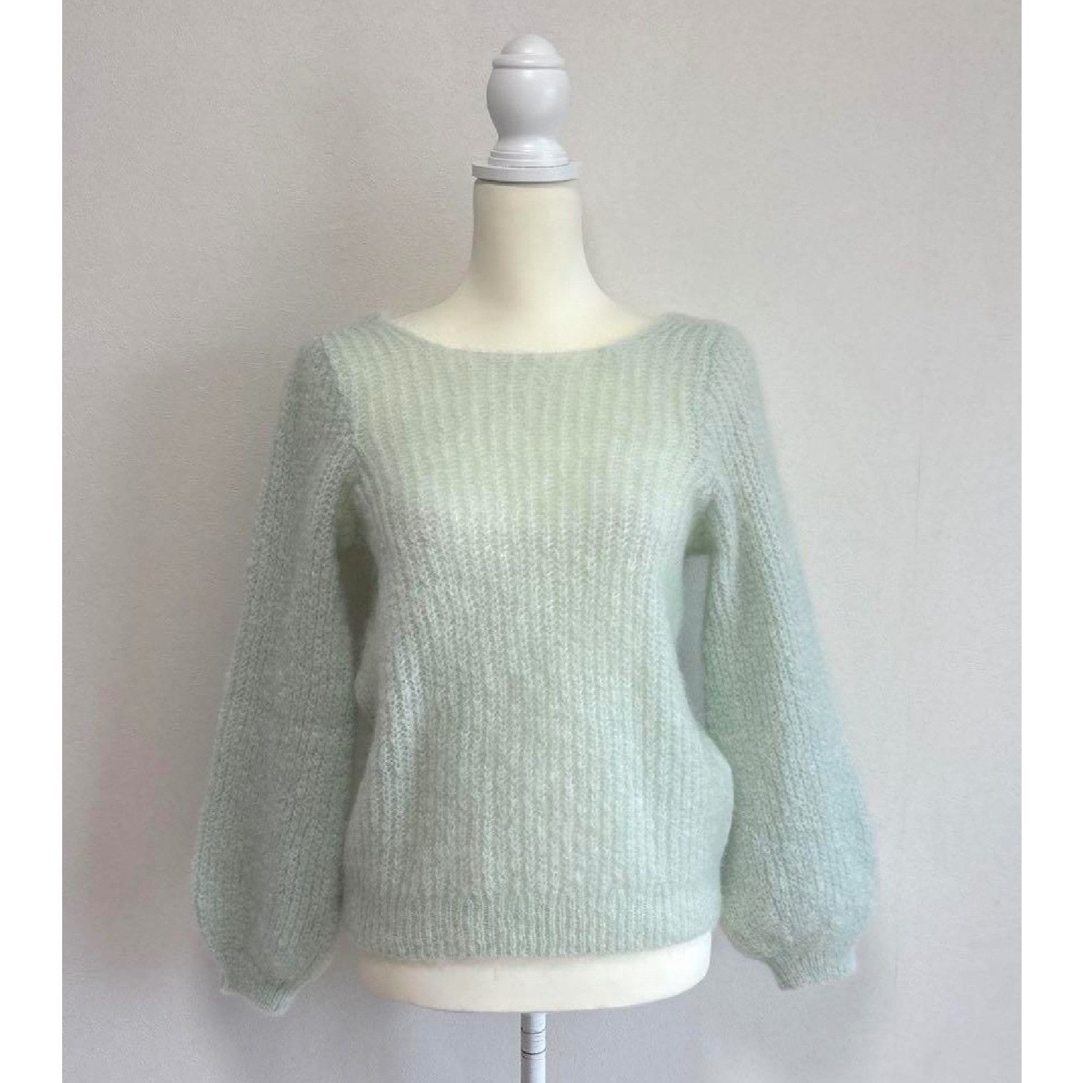 Sezane Rare Sezane mint light green Italy jumper sweater SZS Size S / US 4 / IT 40 - 2 Thumbnail