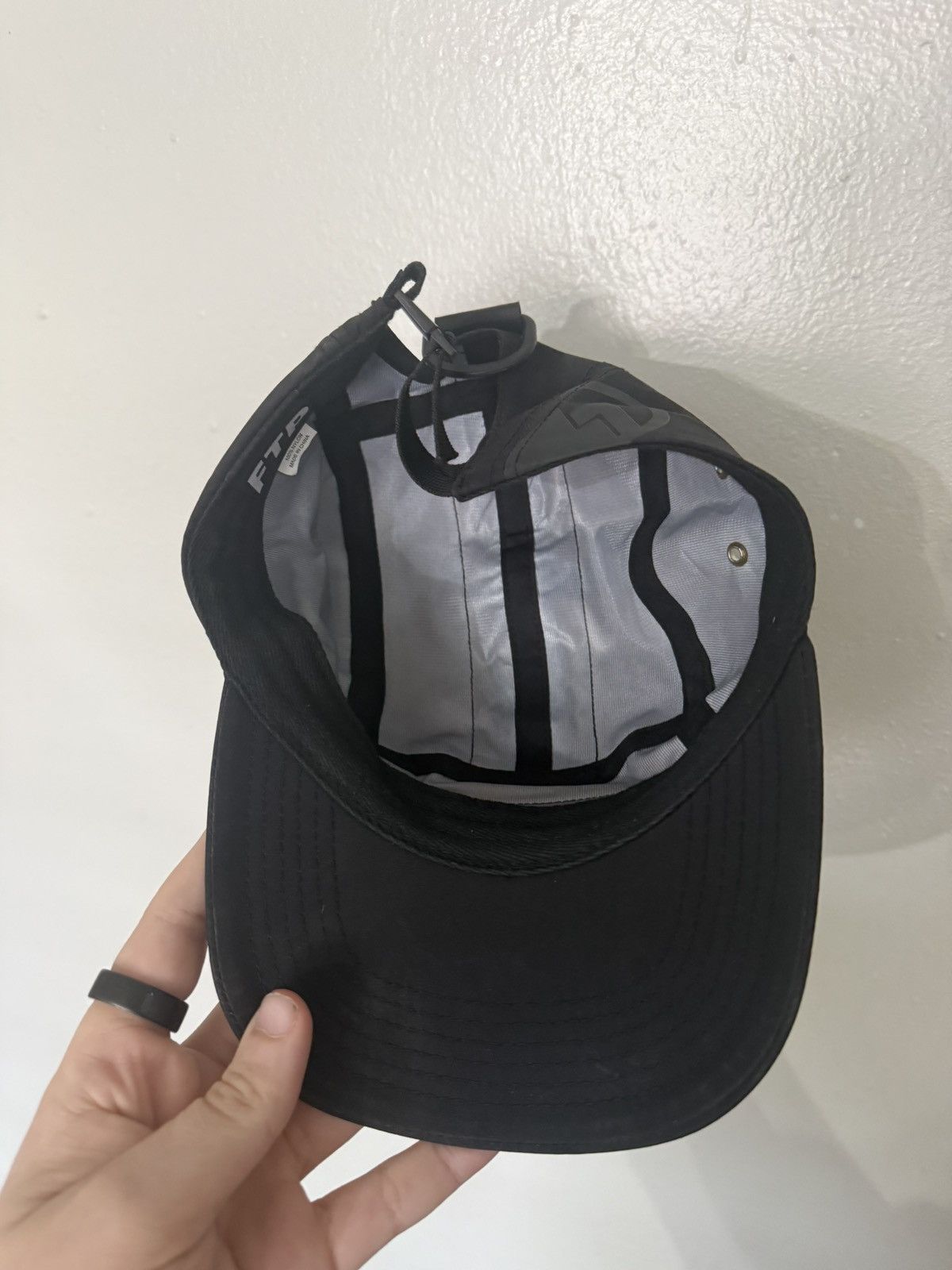 Fuck The Population FTP F-Tec Hi Vis Camp Hat Black Silver Size ONE SIZE - 8 Thumbnail