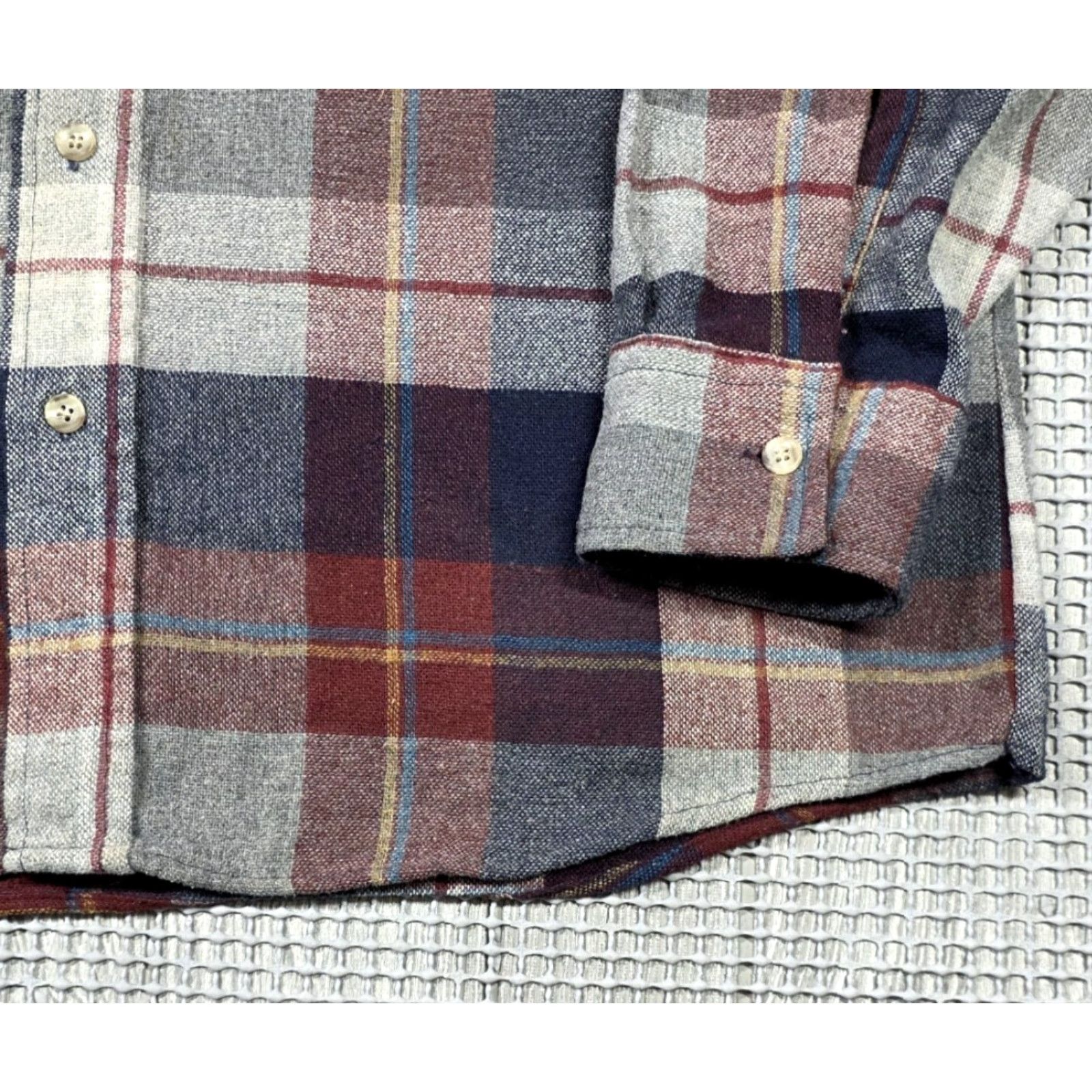 Wrangler VINTAGE Wrangler Shirt Mens XL Wool Blend Flannel Plaid Button Up USA Made 80s Size US XL / EU 56 / 4 - 5 Thumbnail