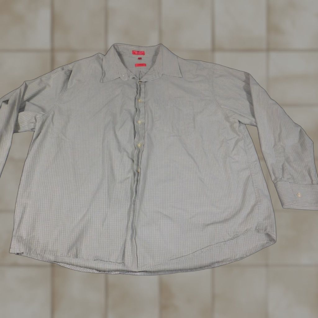 Izod IZOD Mens Shirt 2XL Green Plaid Button Down Sueded Size US XXL / EU 58 / 5 - 1 Thumbnail
