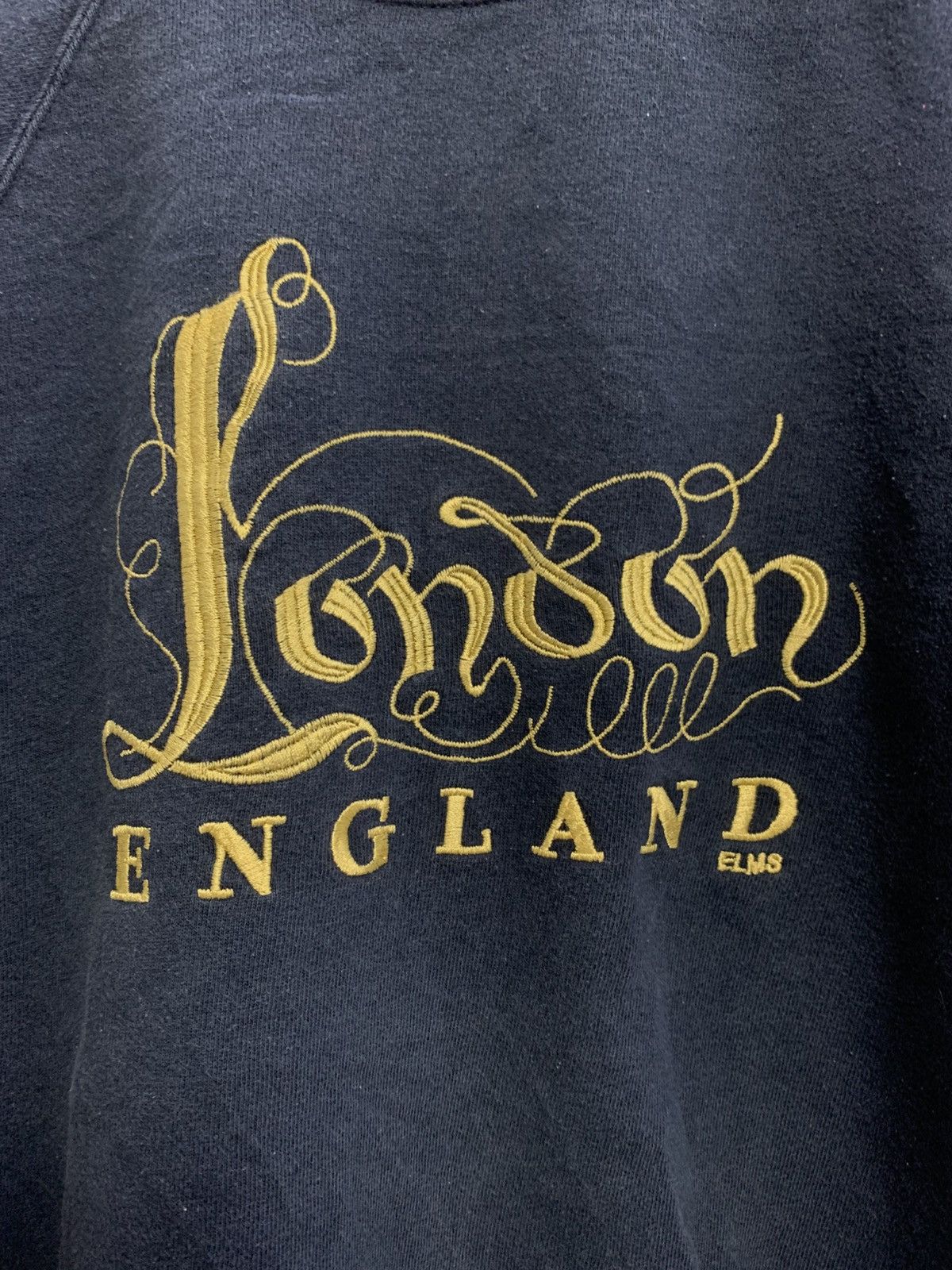 Hanes × Vintage Vintage London England embriodery spell sweatshirt Size US M / EU 48-50 / 2 - 3 Thumbnail