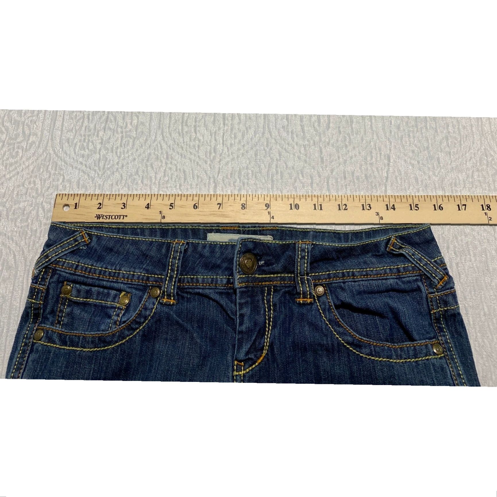 Vintage Vanilla Star Jeans Skinny 5-Pocket Denim Blue Juniors Size 7 Womens Size 28" / US 6 / IT 42 - 7 Thumbnail