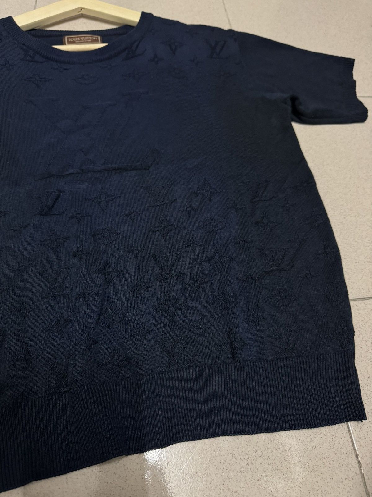Louis Vuitton VINTAGE LOUIS VUITTON MONOGRAM KNITTED TOP SHIRT Size M / US 6-8 / IT 42-44 - 4 Thumbnail