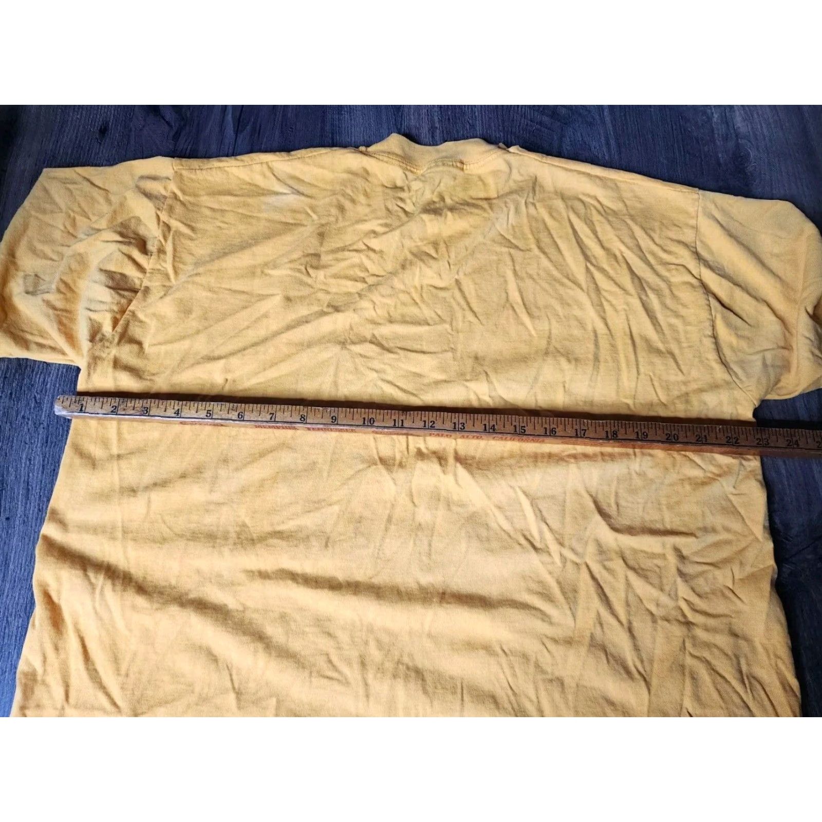 Fruit Of The Loom VINTAGE South Girard High School 1970 25th Reunion T Shirt Bulldogs Mens XL Yellow Cotton Blend Logo Shirt Size US XL / EU 56 / 4 - 4 Thumbnail