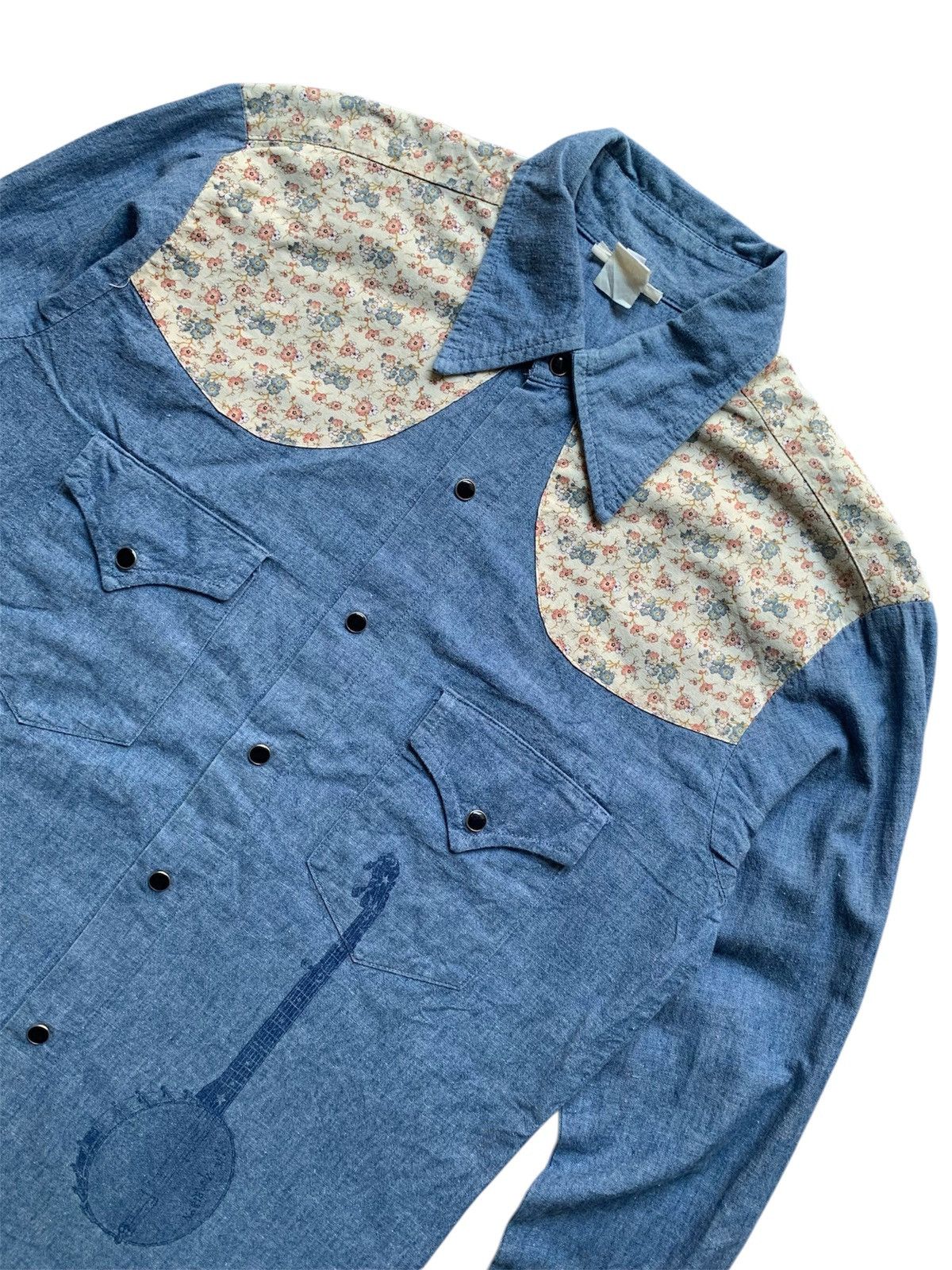 Rockmount Ranch Wear Vintage lockets western shirt with banjo graphic print Size US M / EU 48-50 / 2 - 2 Thumbnail
