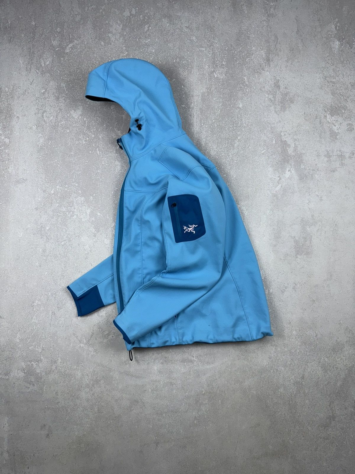 Arc'teryx Vintage Arcteryx Gamma MX Hooded Blue Shell Outdoor Jacket Size S / US 4 / IT 40 - 1 Thumbnail