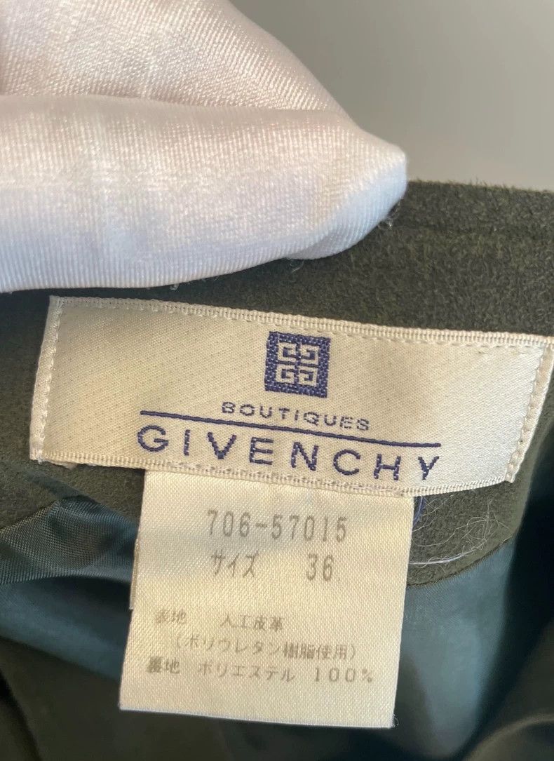 Givenchy Givenchy Size36 Military green leather half skirt size 36 Size M / US 6-8 / IT 42-44 - 4 Thumbnail
