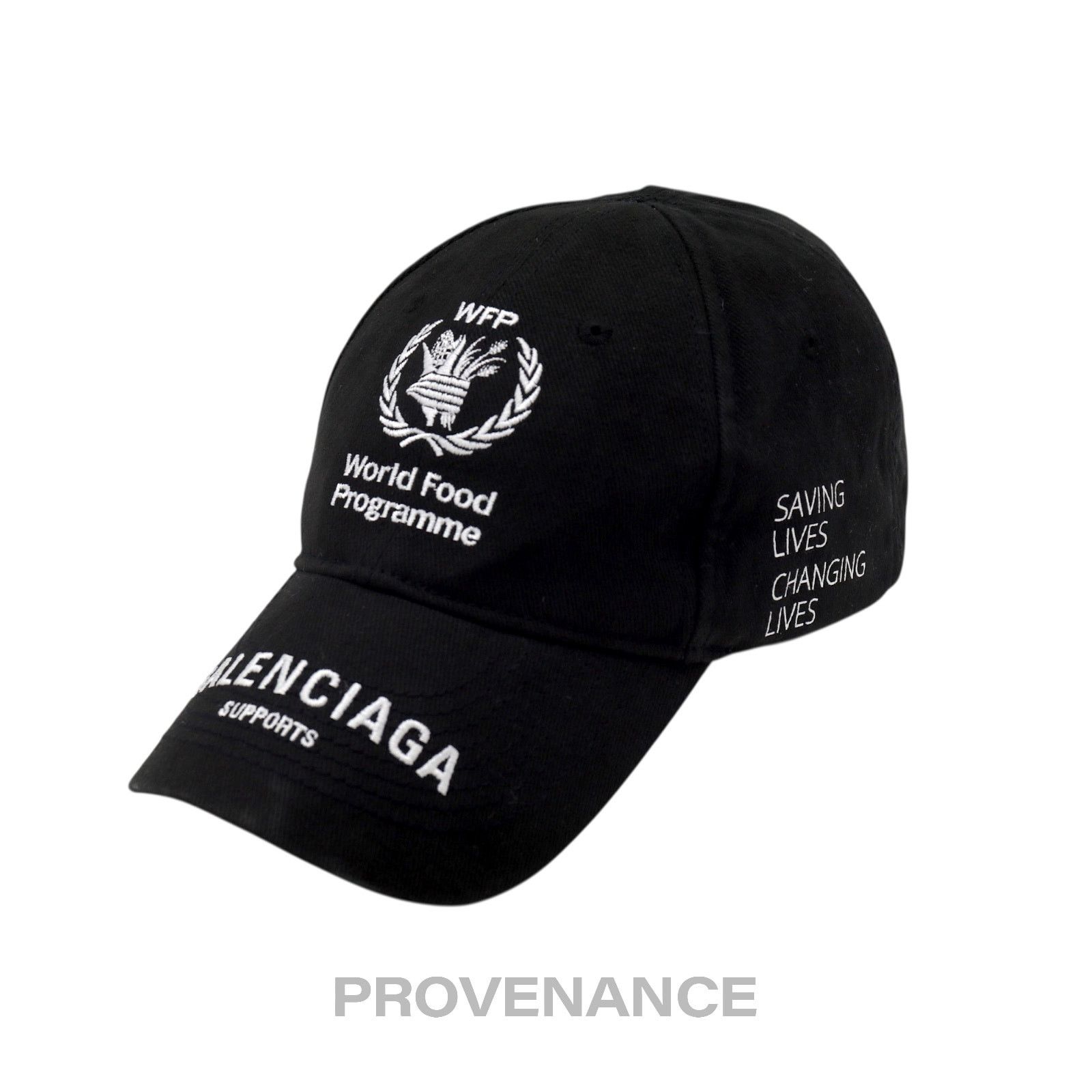 Balenciaga 🔴 Balenciaga WFP World Food Programme Cap - Black White Size ONE SIZE - 2 Thumbnail