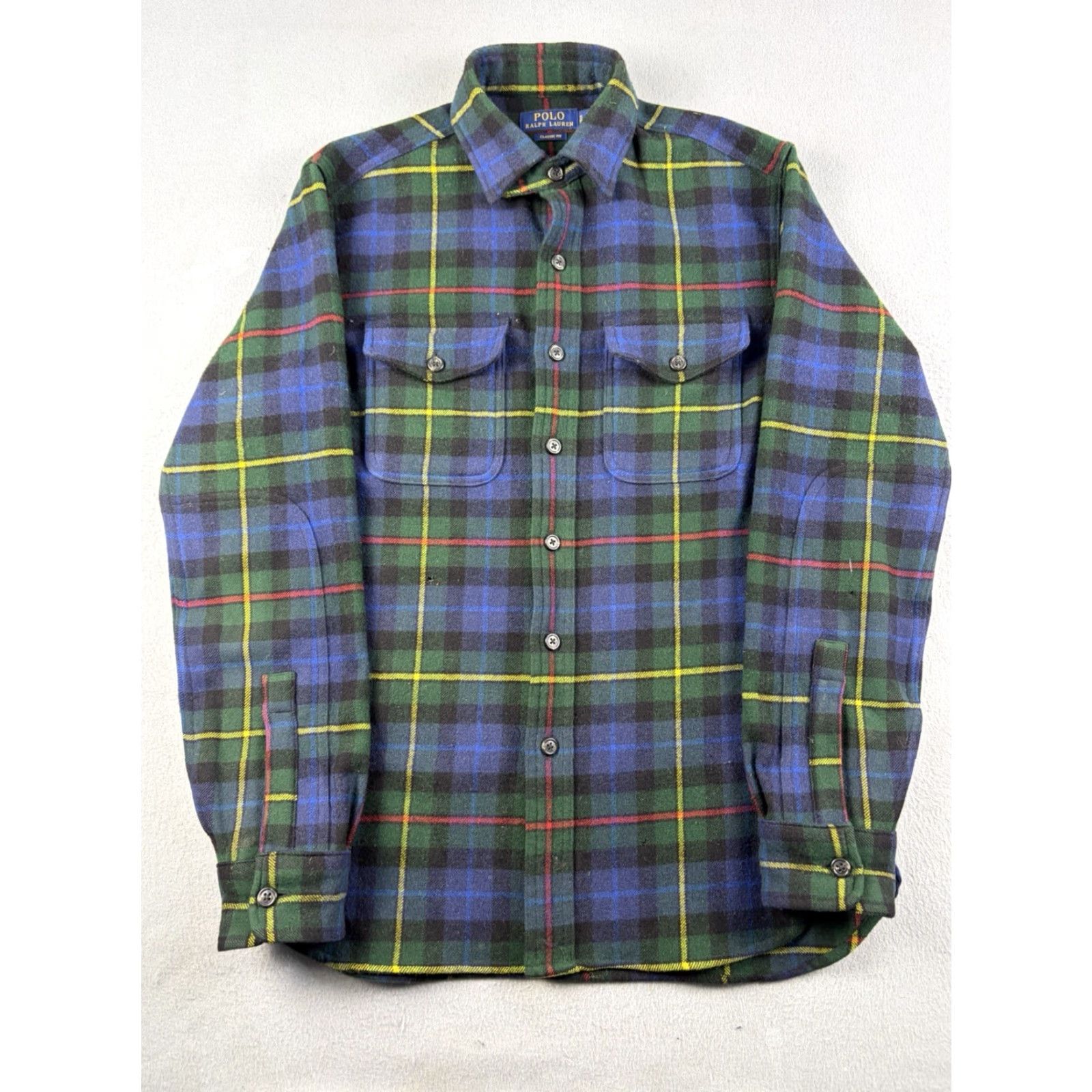 Polo Ralph Lauren **Polo Ralph Lauren Men's Small Plaid Wool Button-Up Shirt** User: **Ralph Lauren Men's Small Plaid Wool Button-Up Shirt** Size US S / EU 44-46 / 1 - 2 Thumbnail